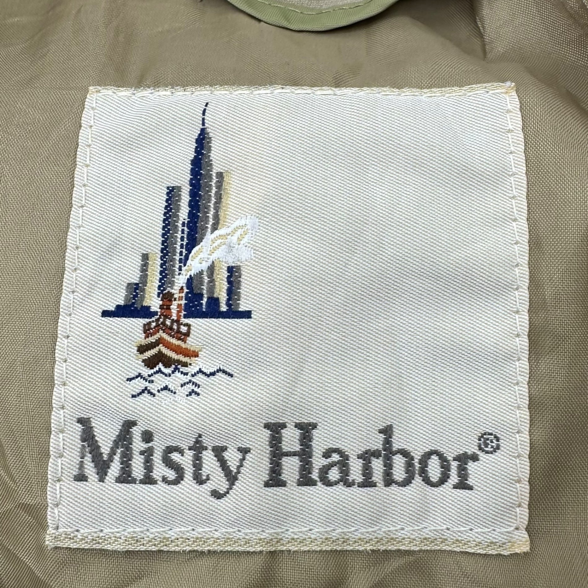 Misty Harbor(ミスティーハーバー) 70's USA made Vintage long trench coat USA製 ヴィンテージ ロング トレンチ コート 46 LONG(ML程度) ベージュ 推定70年代 古着