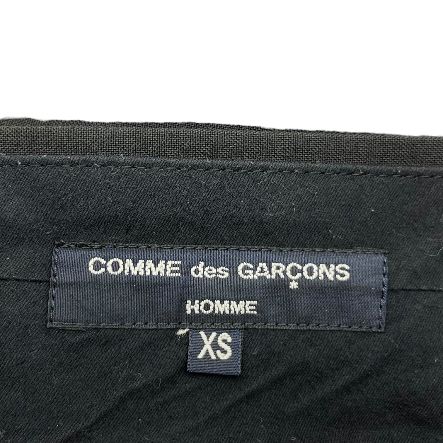 COMME des GARCONS HOMME(コムデギャルソンオム) 18SS Polywool center press pants ポリエステル ウール センタープレス パンツ HA-P001 XS ブラック AD2017 スラックス