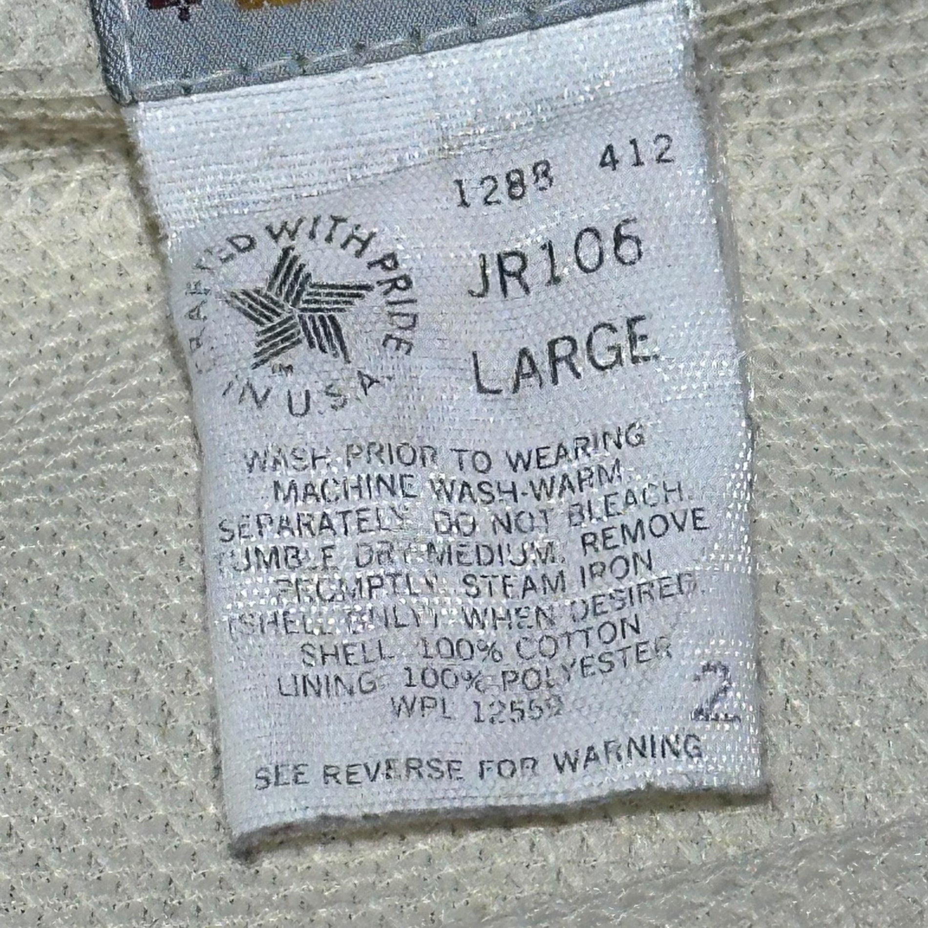 carhartt(カーハート) 1989's 100 YEARS Vintage Active Jacket 100周年 モデル ダック地 ヴィンテージ アクティブ ジャケット L カーキ 1988年12月製造 80年代 80's 星タグ USA製