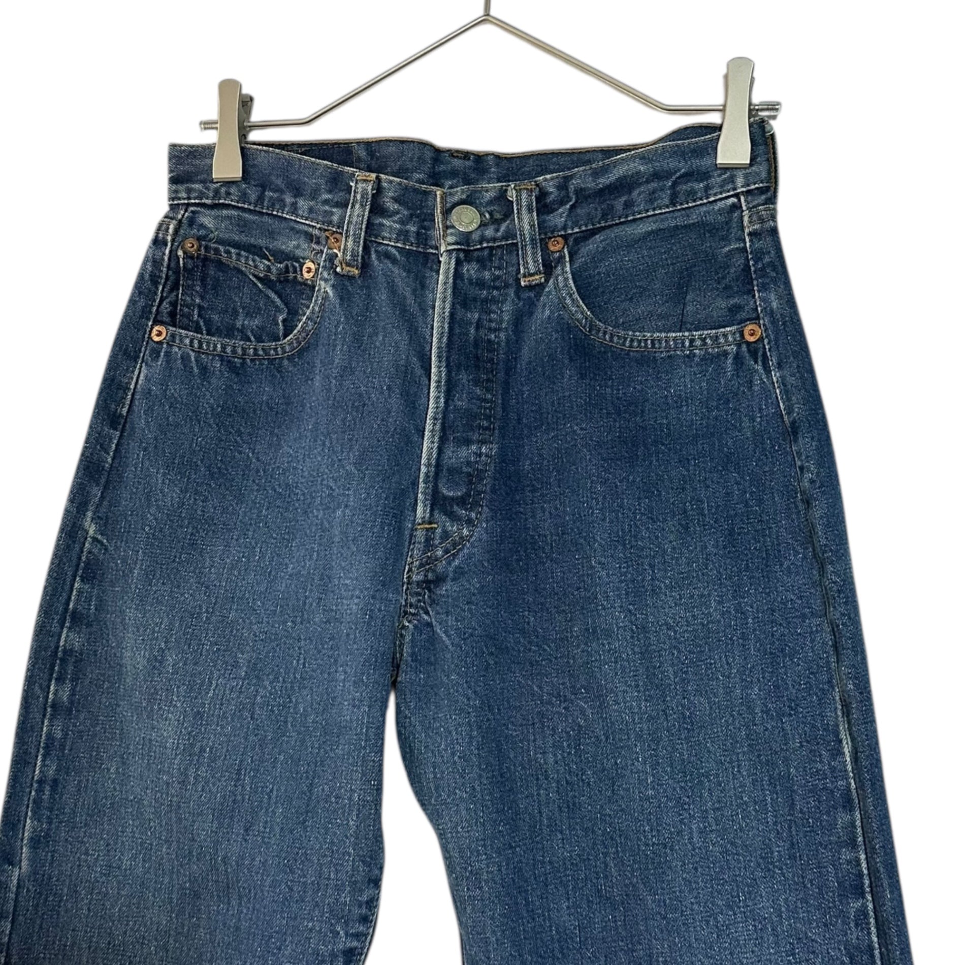 Levi's(リーバイス) 70's 501 66 Early Vintage Denim Pants 66前期 ヴィンテージ デニム パンツ W30 L31 インディゴ 74年8月製造 6刻印 セルビッチ 濃紺