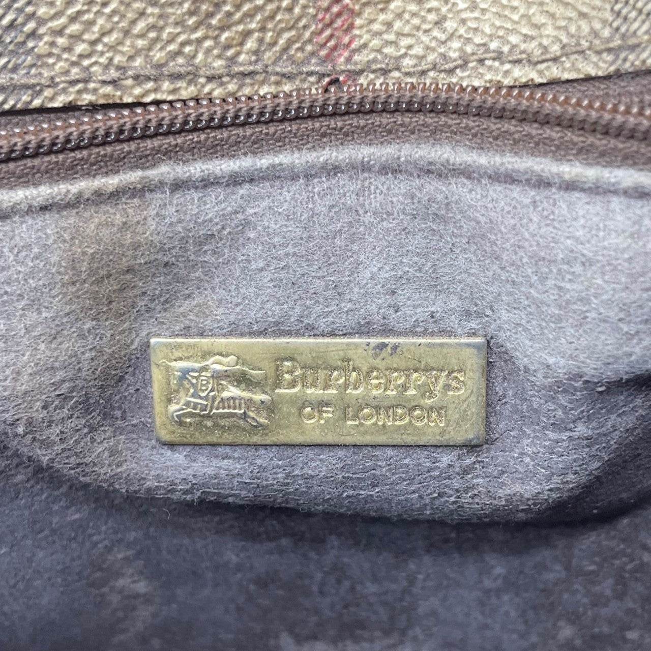 Burberrys(バーバリーズ) Horse Logo Nova Check Shoulder Bag ホースロゴ ノバチェック ショルダー バッグ ベージュ×ブラウン ヴィンテージ OLD
