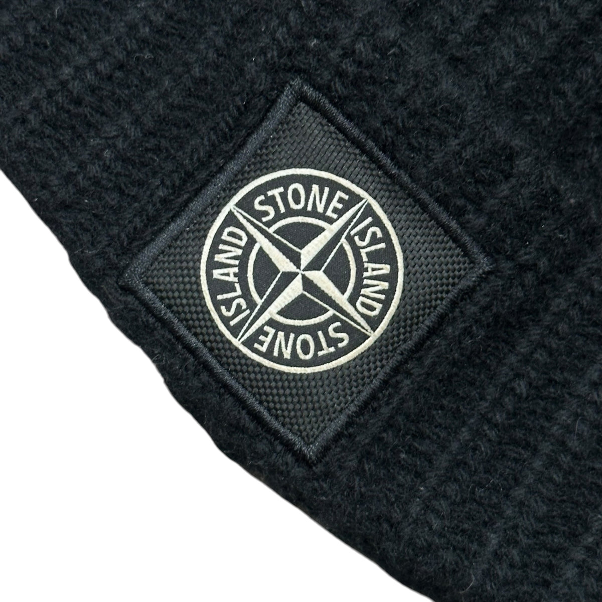 STONE ISLAND(ストーンアイランド) Wool Ribbed Knit Cap Beanie ウール リブ ニット キャップ ビーニー 7915N1085 ブラック