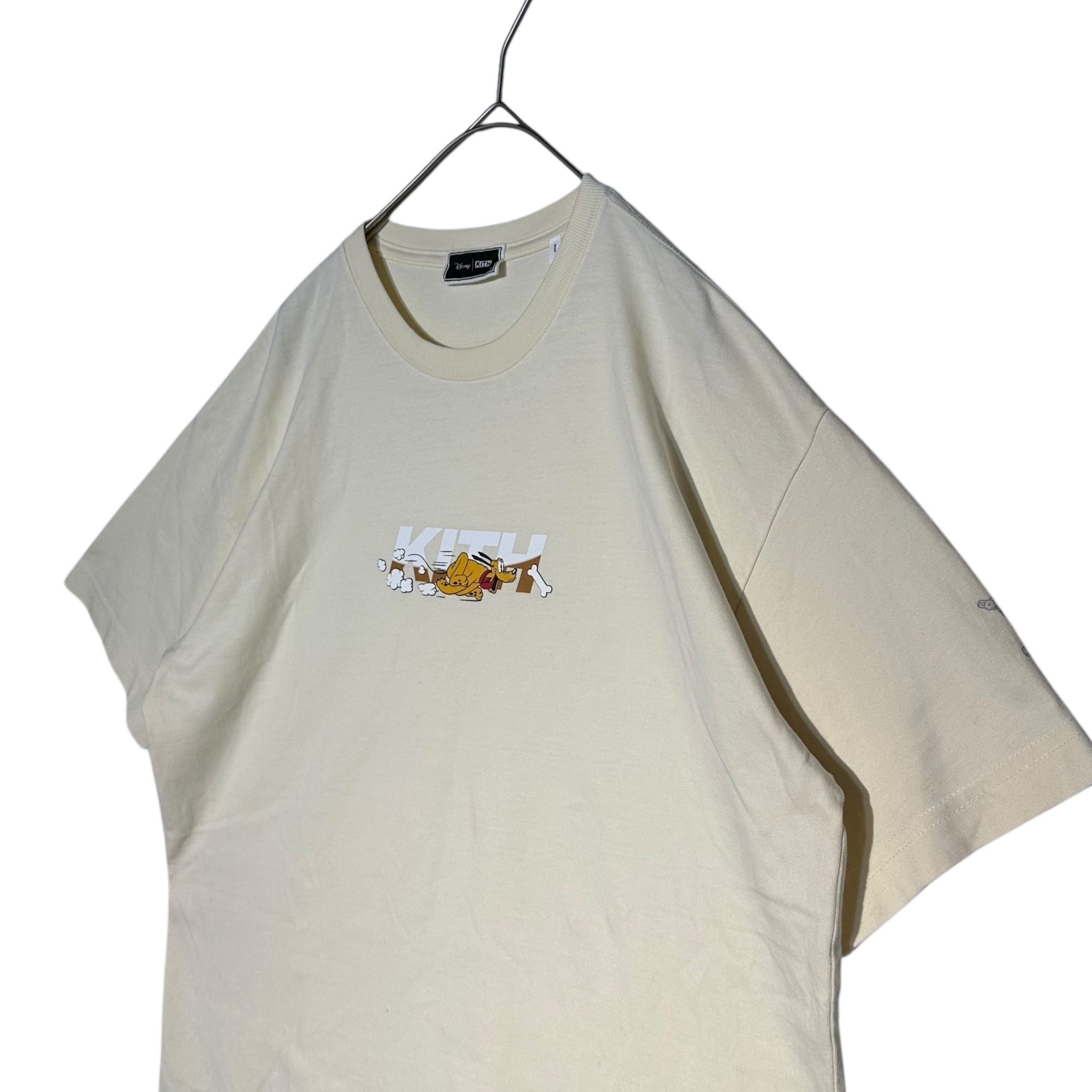 KITH×Disney(キス×ディズニー) 23AW Mickey & Friends Pluto Tee ミッキー&フレンズ プルート Tシャツ サンド KHM031728 S イエロー コラボ
