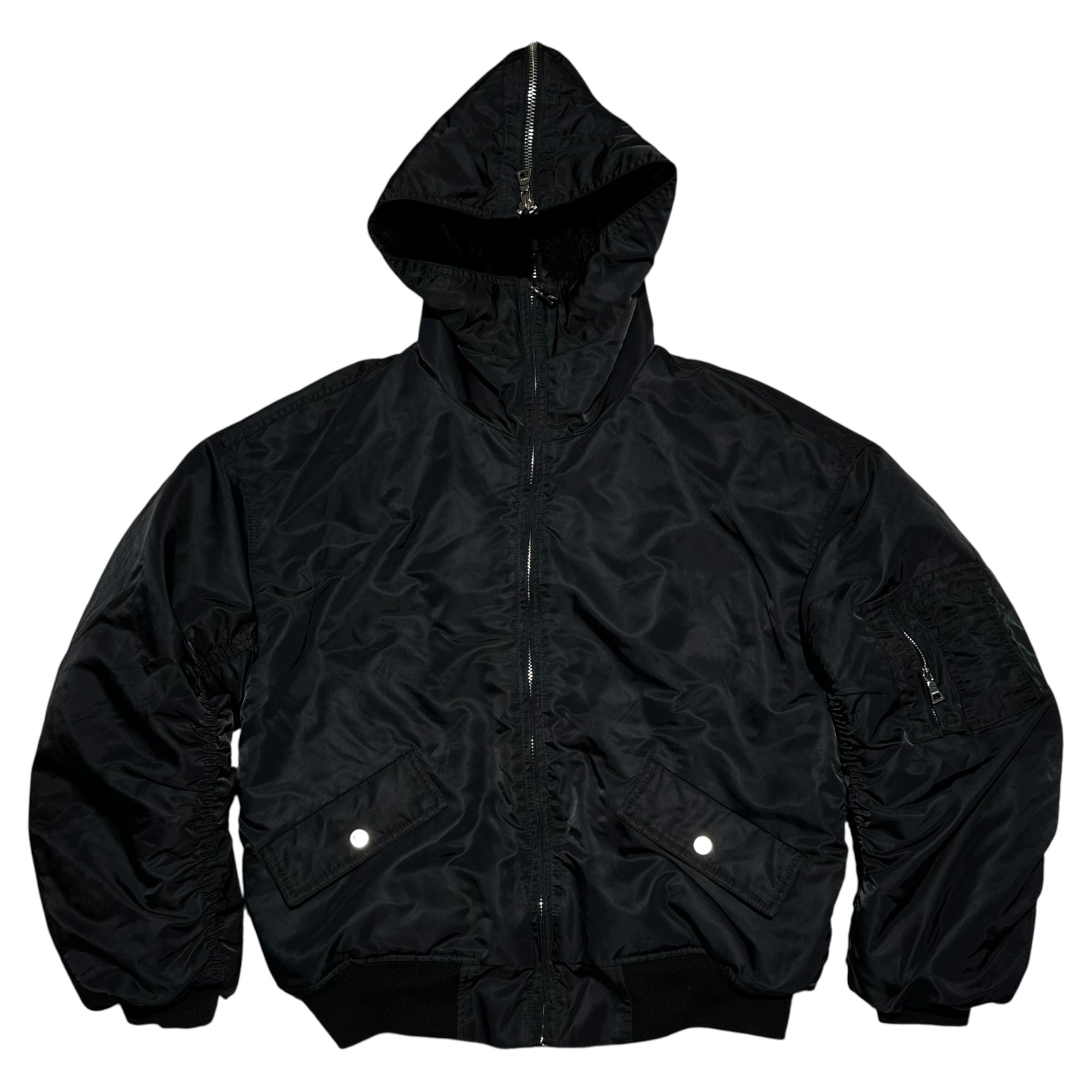 EMODA(エモダ) N2B フェイクファーフーディーヘビーMA-1 041860250601 FREE ブラック フライト ミリタリー ジャケット