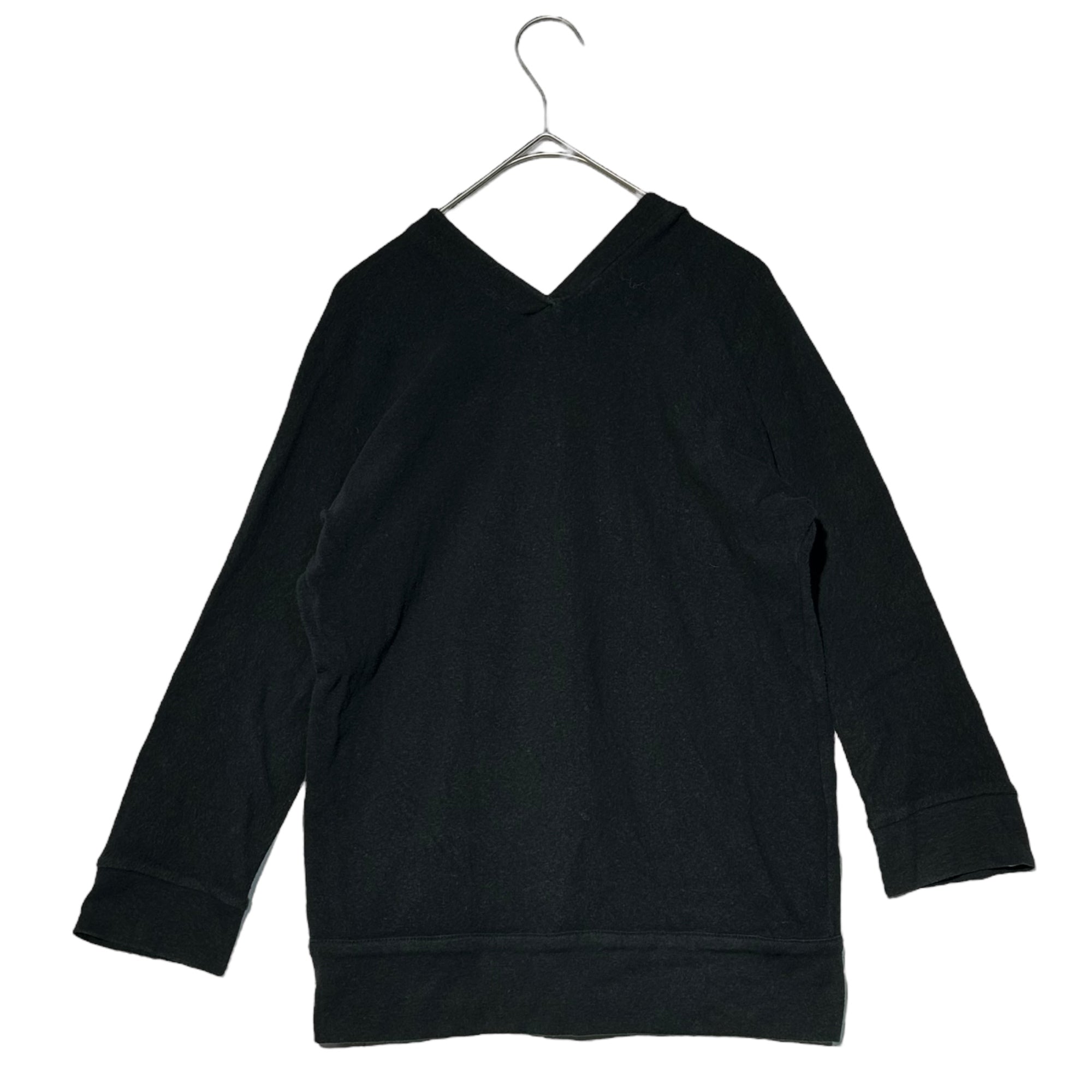 Y's(ワイズ) Brushed Cotton Poly Stretch Snap Button Cardigan 起毛加工 コットン ポリ ストレッチ スナップ ボタン カーディガン 首元タグ切り取り 3(L程度) ブラック