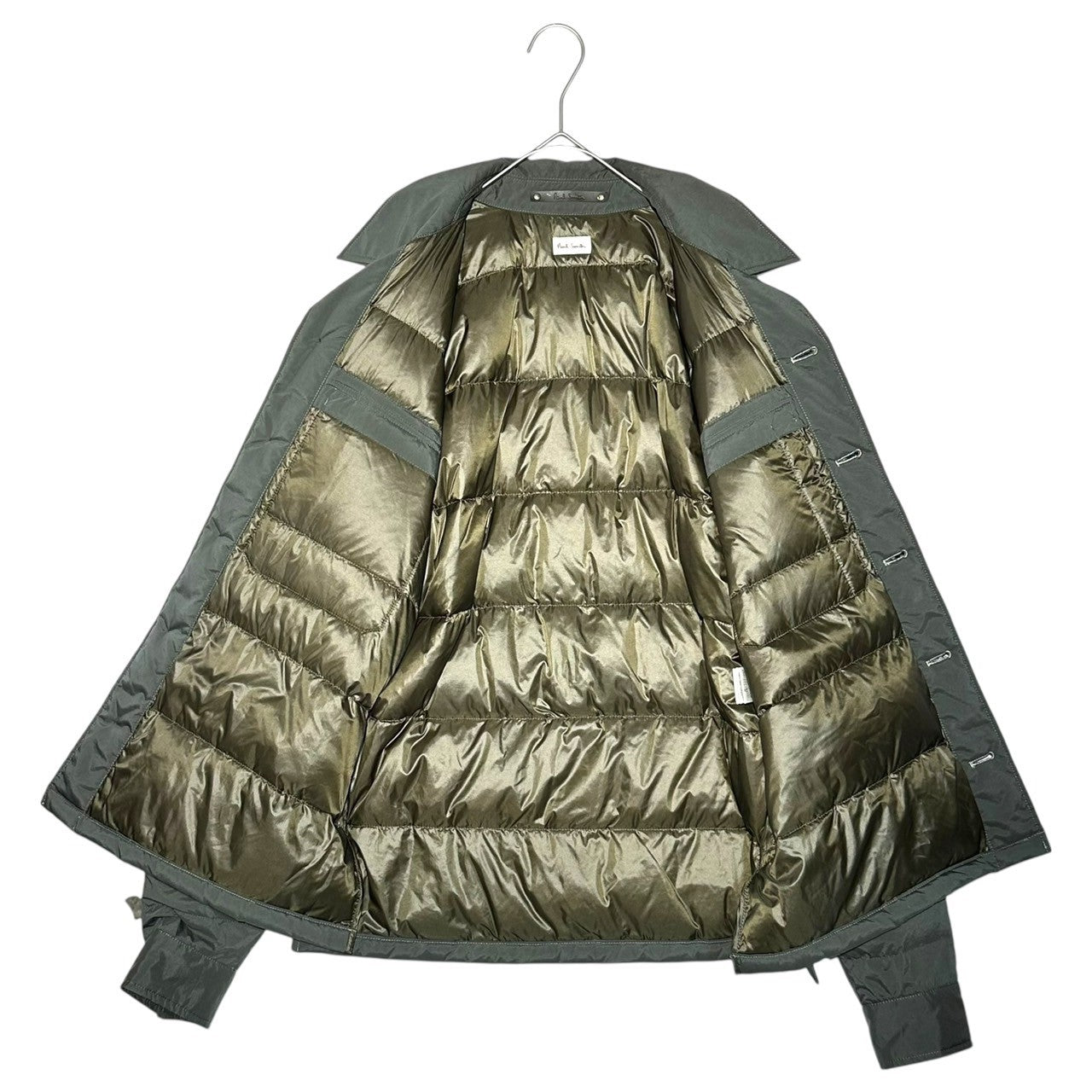 PAUL SMITH(ポールスミス) Quilted Down Shirt Jacket キルティング ダウン シャツ ジャケット PM-BM-62167 M グレー