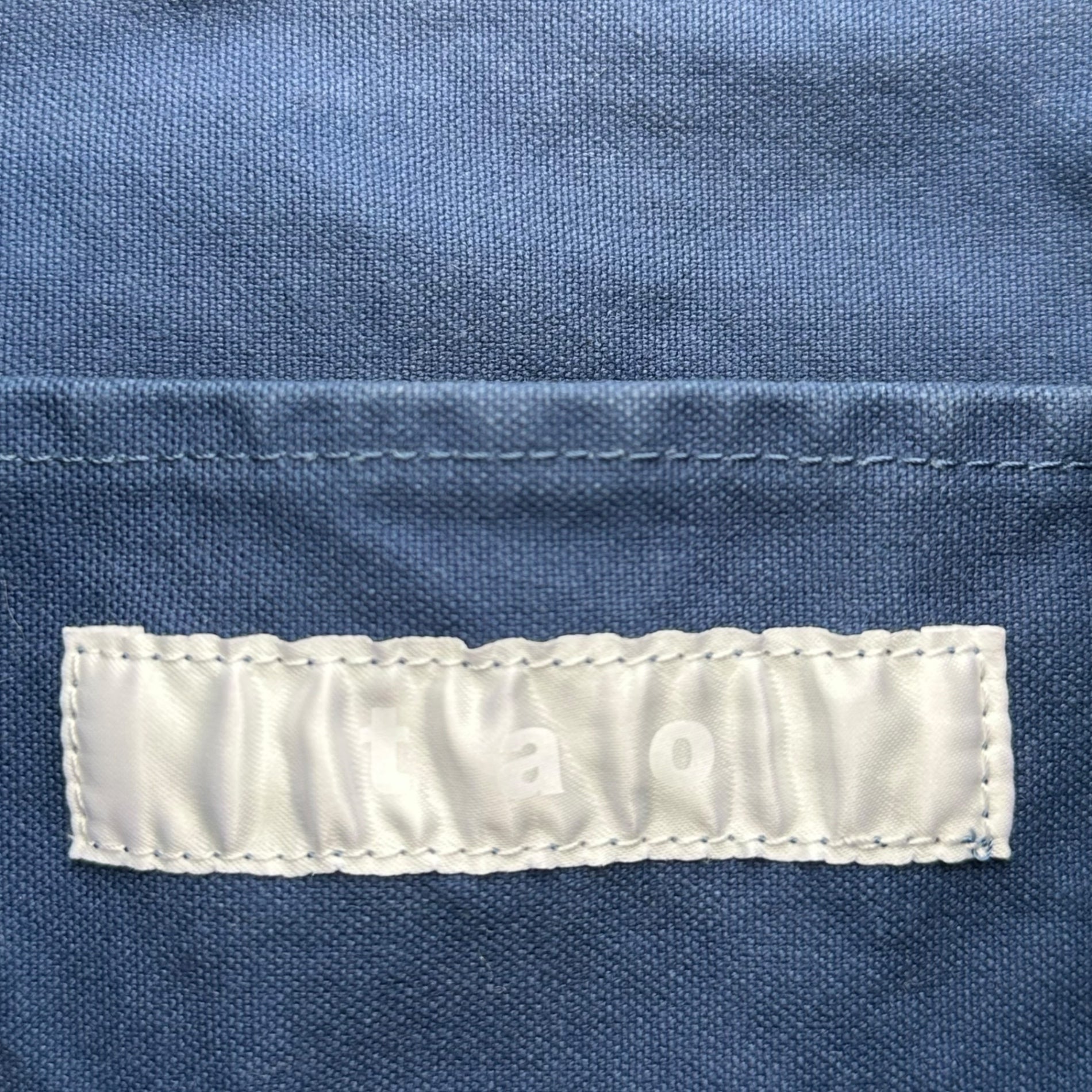 TAO(タオ) 24SS Paraffin-coated Product Wash Tote Bag パラフィン加工 製品洗 トート バッグ TM-K202 ネイビー