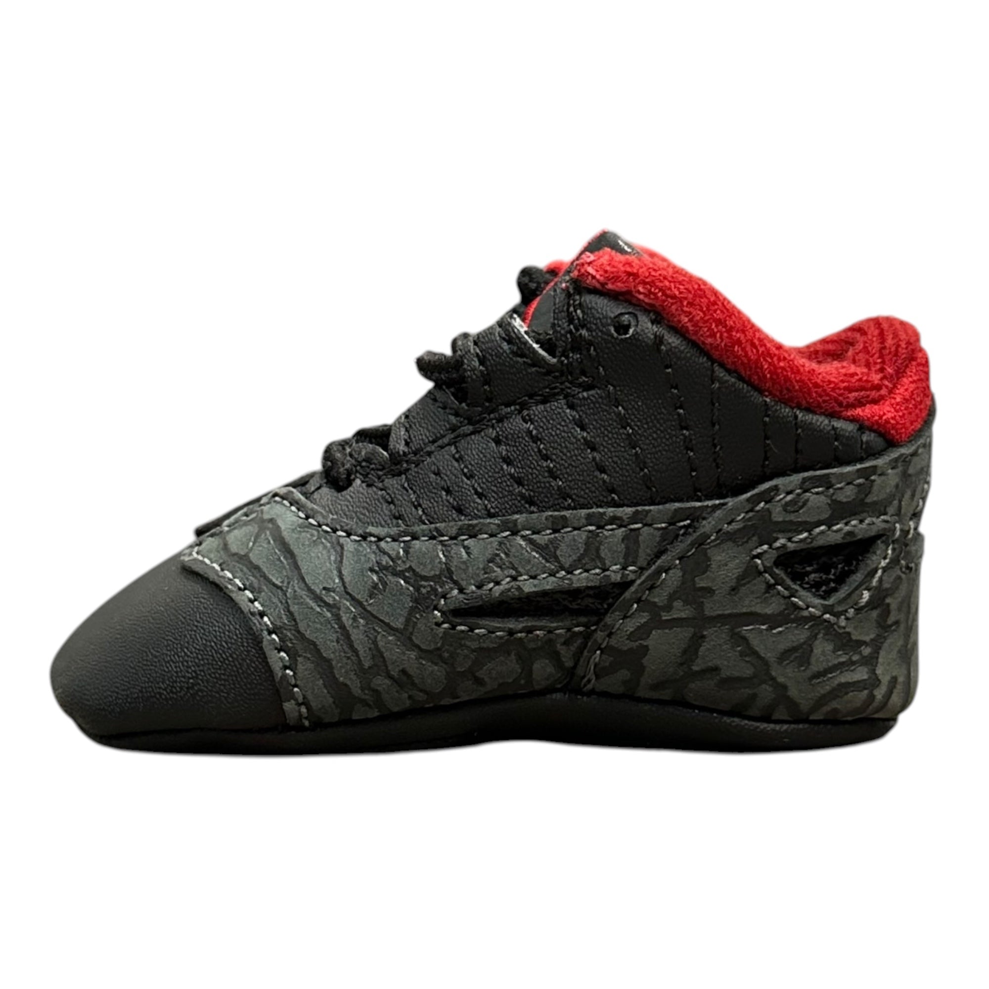 NIKE(ナイキ) 2004 FIRST JORDAN 11 RETRO LOW ファースト ジョーダン 11 レトロ ロー 306005-061 US 1C(7cm) ブラック×レッド セメント エレファント キッズ ベイビー スニーカー