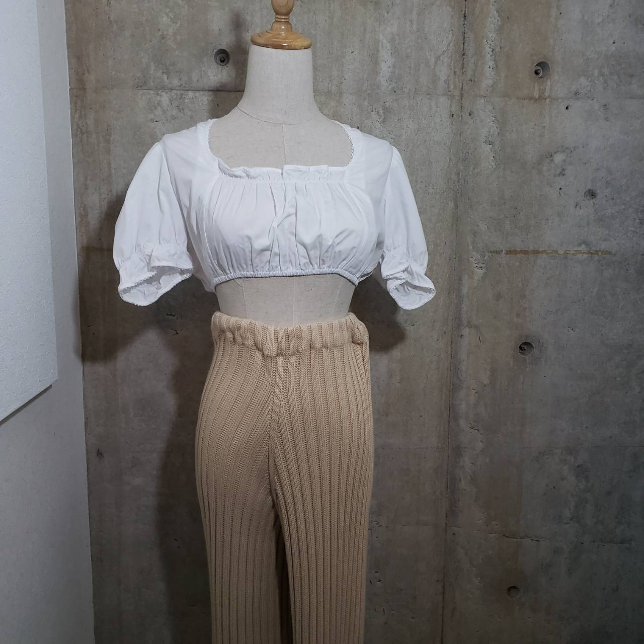 Vintage(ヴィンテージ) Spieh&Wensky 36 ショート丈ブラウス 36(Mサイズ程度) ホワイト