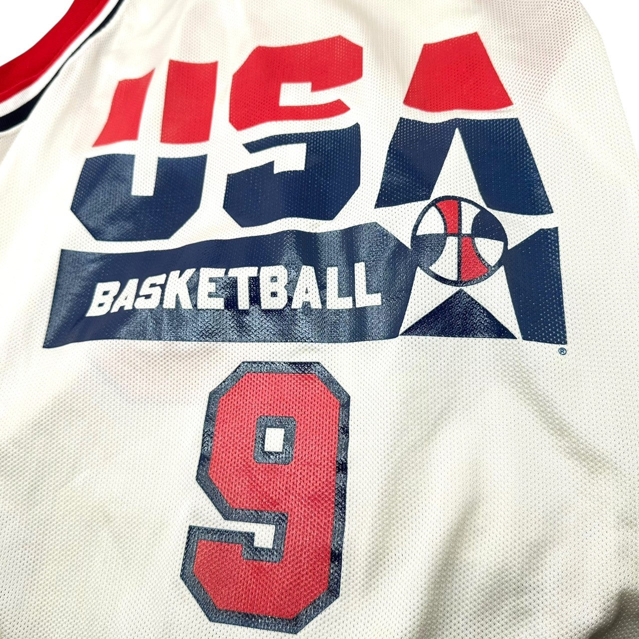 Champion(チャンピオン) 1992 USA NBA Dream Team Game Shirt ドリーム チーム ゲーム シャツ 44 ホワイト JORDAN ジョーダン ゼッケン 90's 90年代 ヴィンテージ
