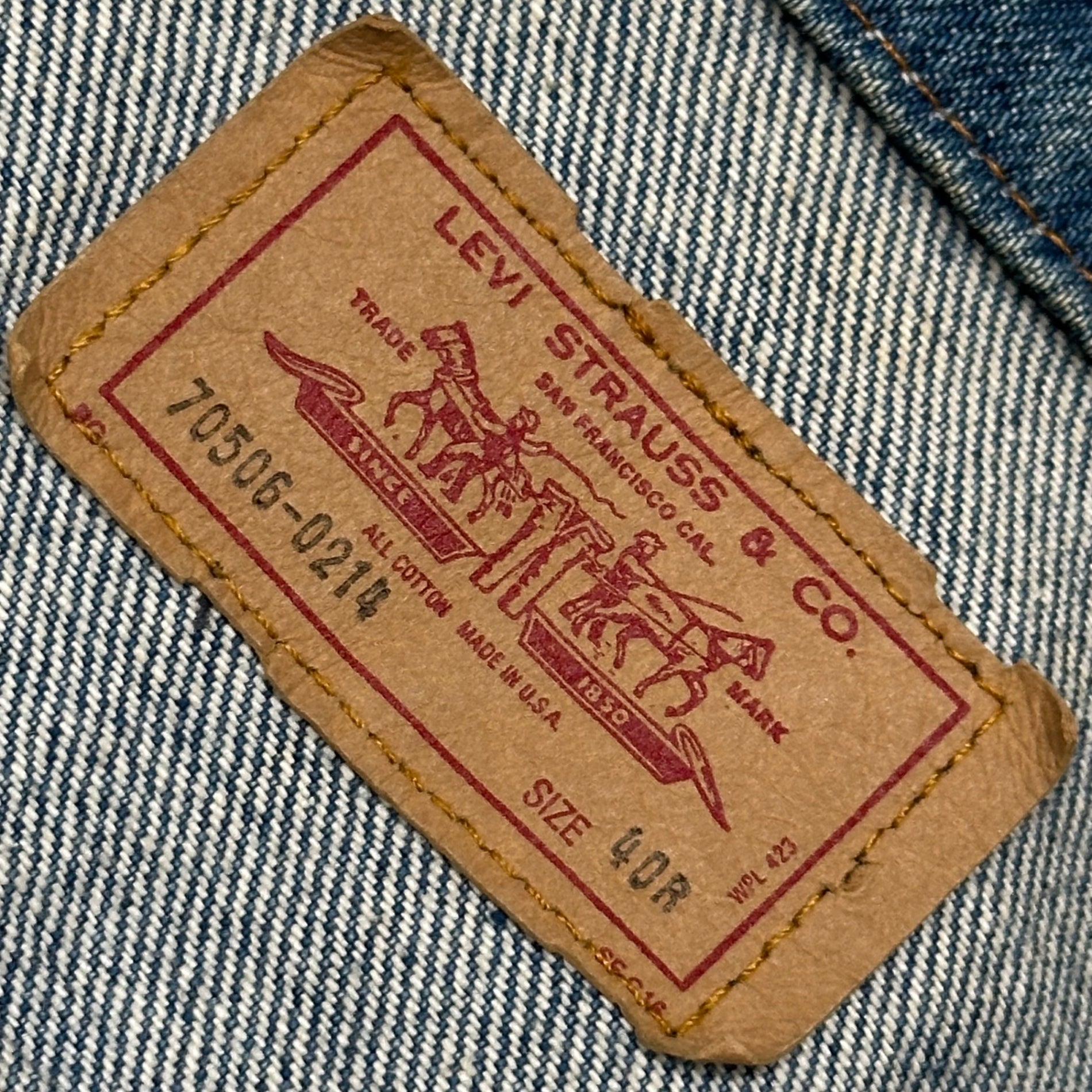 Levi's(リーバイス) 1986's 70506 USA made Denim Jacket デニム ジャケット 70506-0214 40 ライトインディゴ 80's 80年代 ヴィンテージ