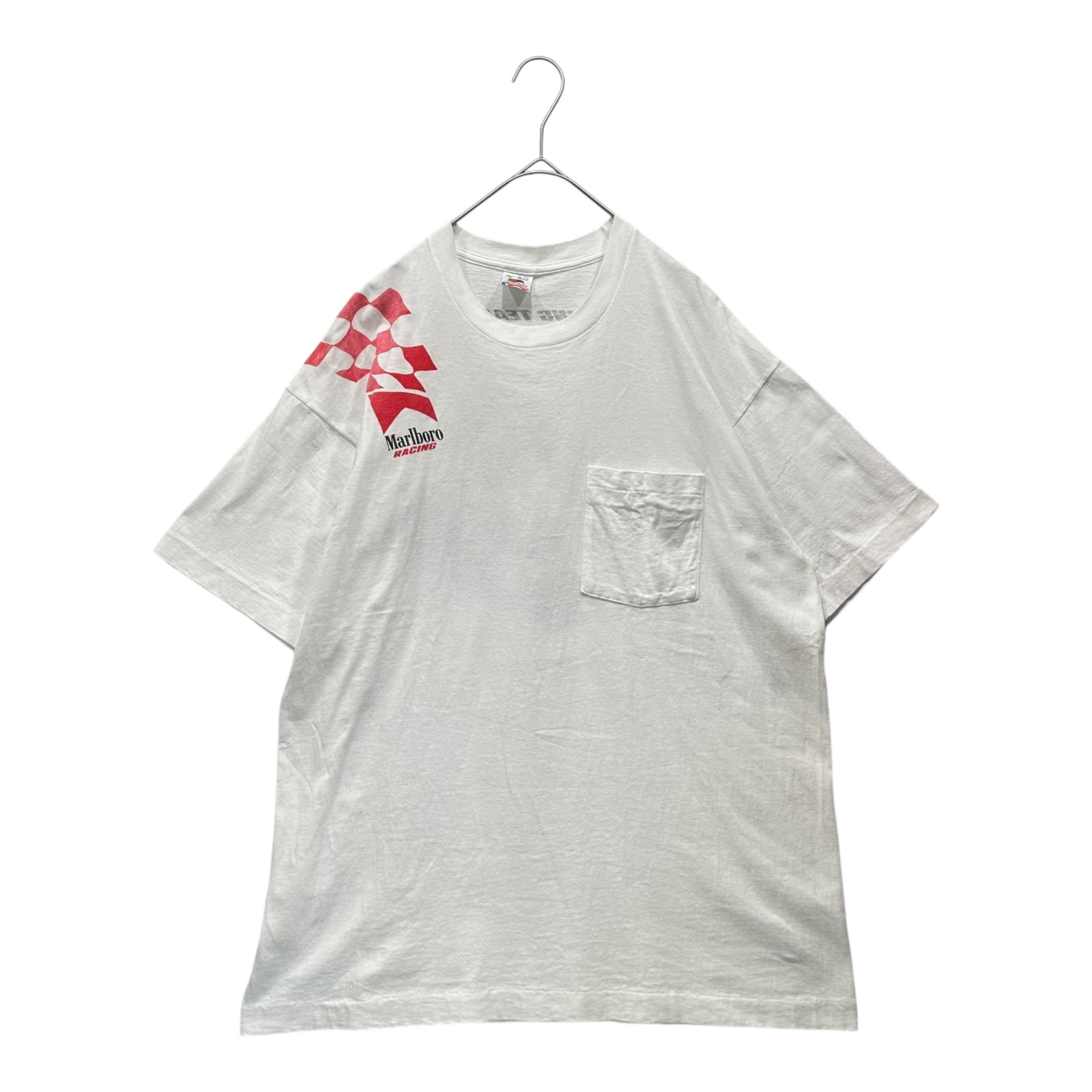 Marlboro(マールボロ) 90's Challenge Racing Team Tee レーシング プリント Tシャツ XL ホワイト×レッド 90年代 ヴィンテージ