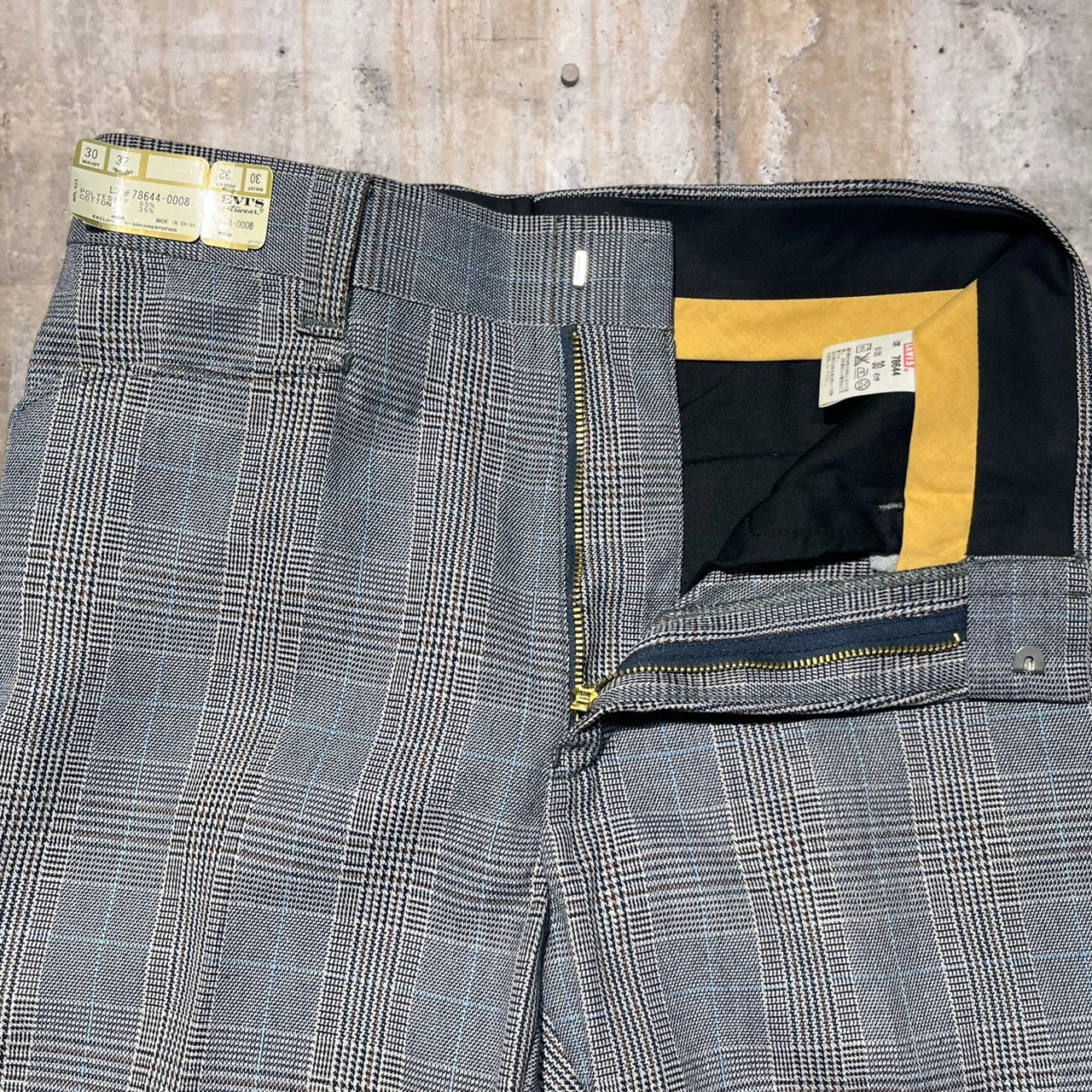 Levi's(リーバイス) タータンチェックスタープレスト 78644-0008 W30 L32 グレー 復刻モデル