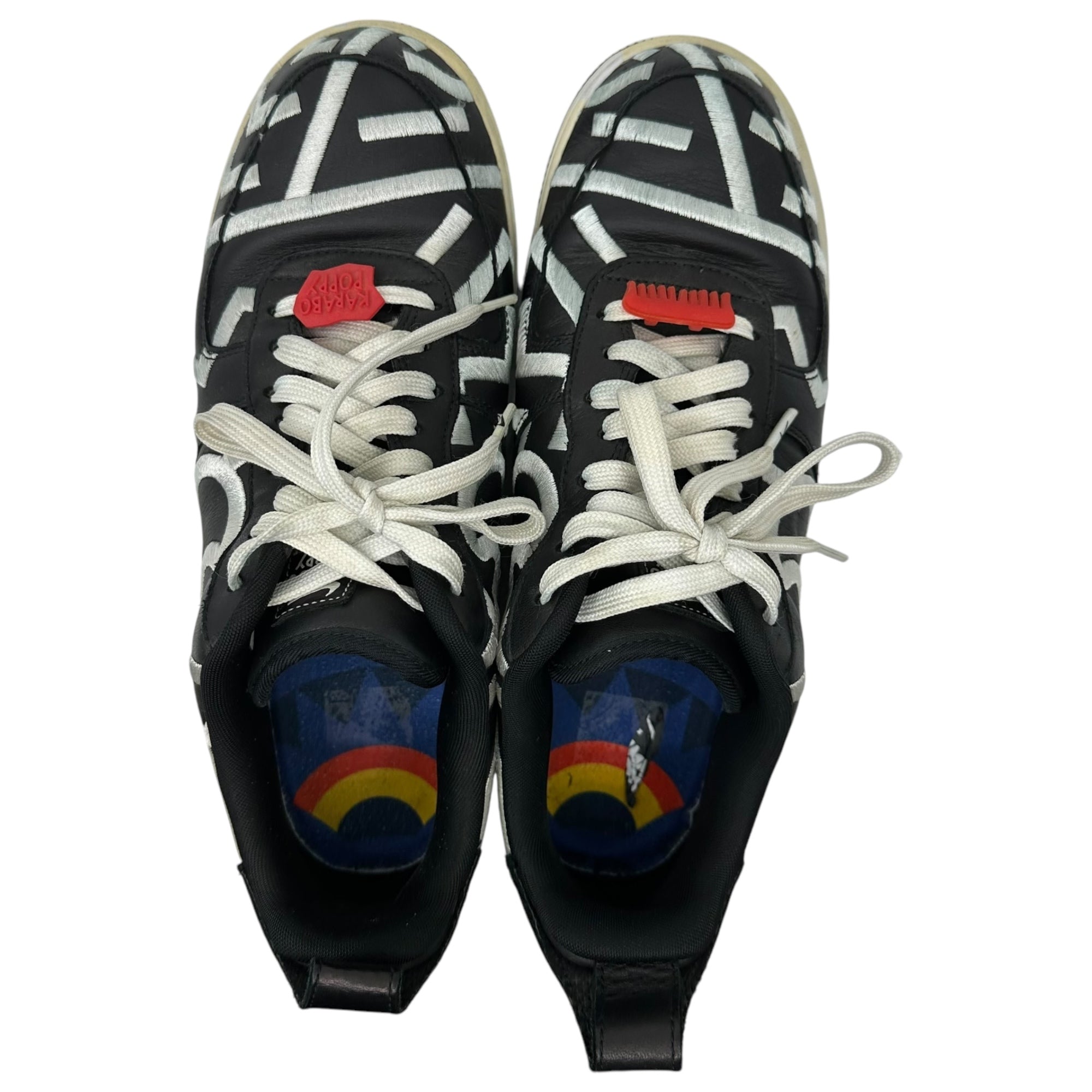 NIKE(ナイキ) ×KARABO POPPY BY YOU AIR FORCE 1 LOW カラボ ポピー エアフォース1 CT1975-992 27.5cm ブラック NIKE By You ID ローカット スニーカー