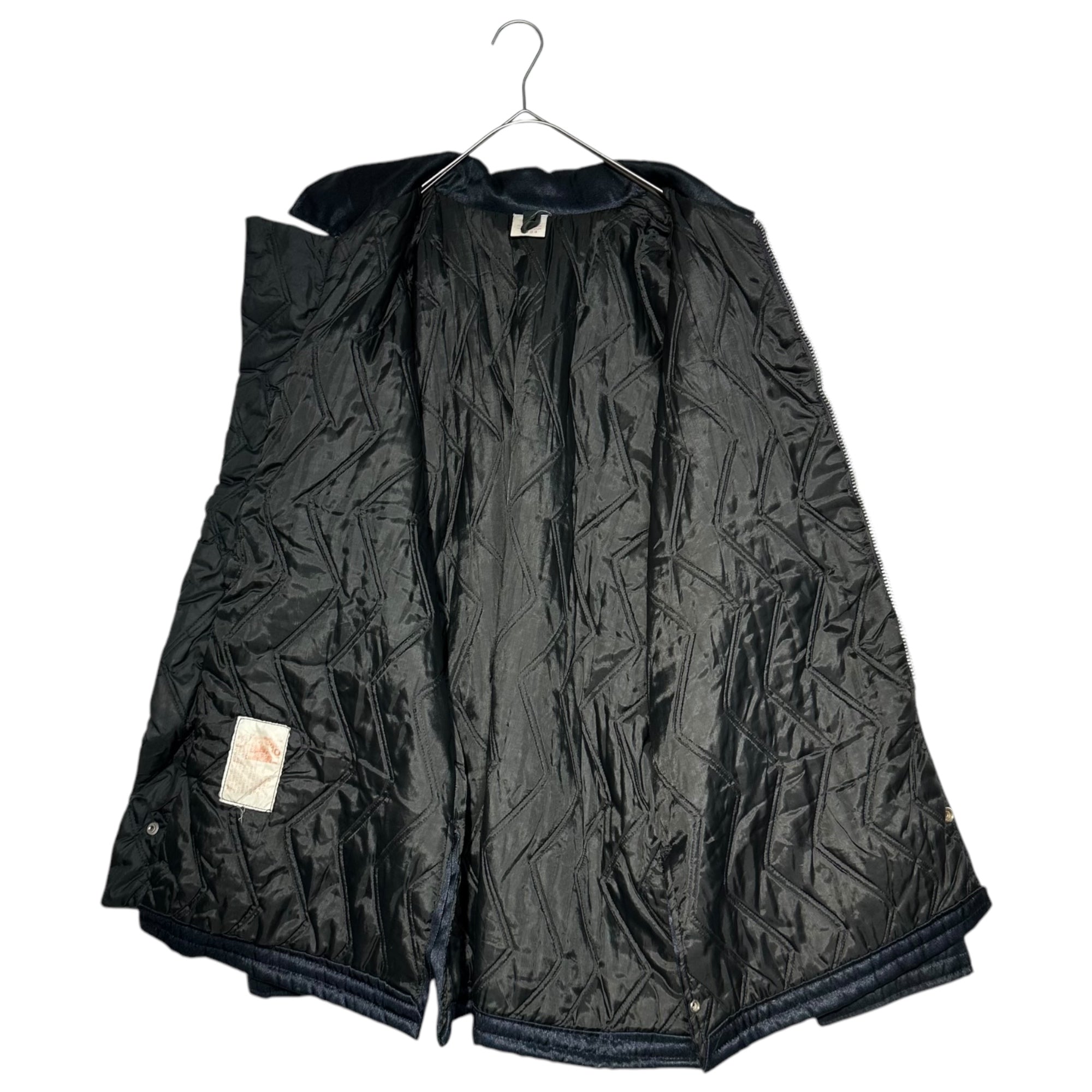 Lion(ライオン) 60's~70's TALON zip Uniform Nylon Work Jacket タロン ジップ ユニフォーム ナイロン ワーク ジャケット L ネイビー 推定60年代~70年代 ヴィンテージ 古着 中綿