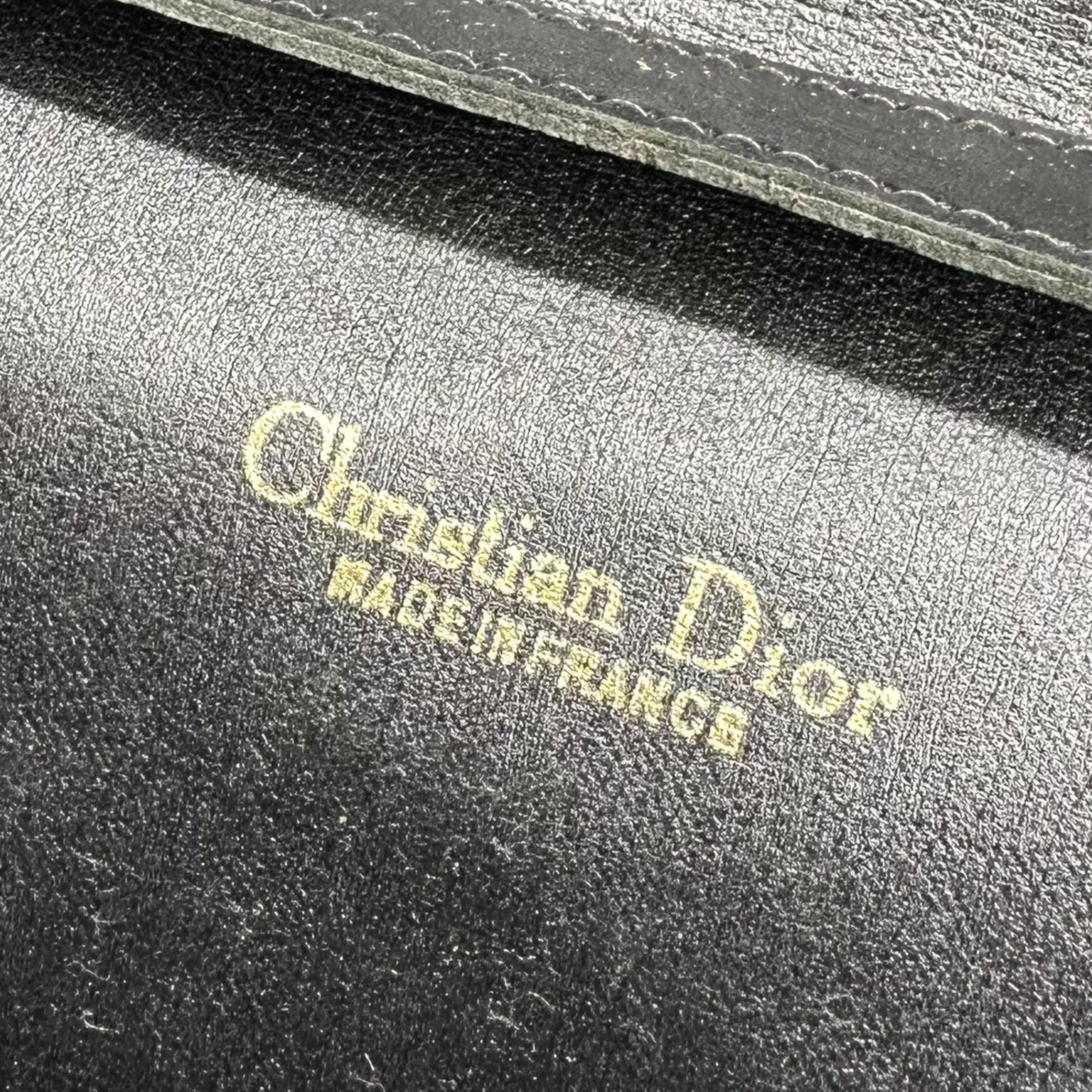 Christian Dior(クリスチャンディオール) Vintage Trotter Chain Shoulder Bag ヴィンテージ トロッター チェーン ショルダー バッグ ネイビー
