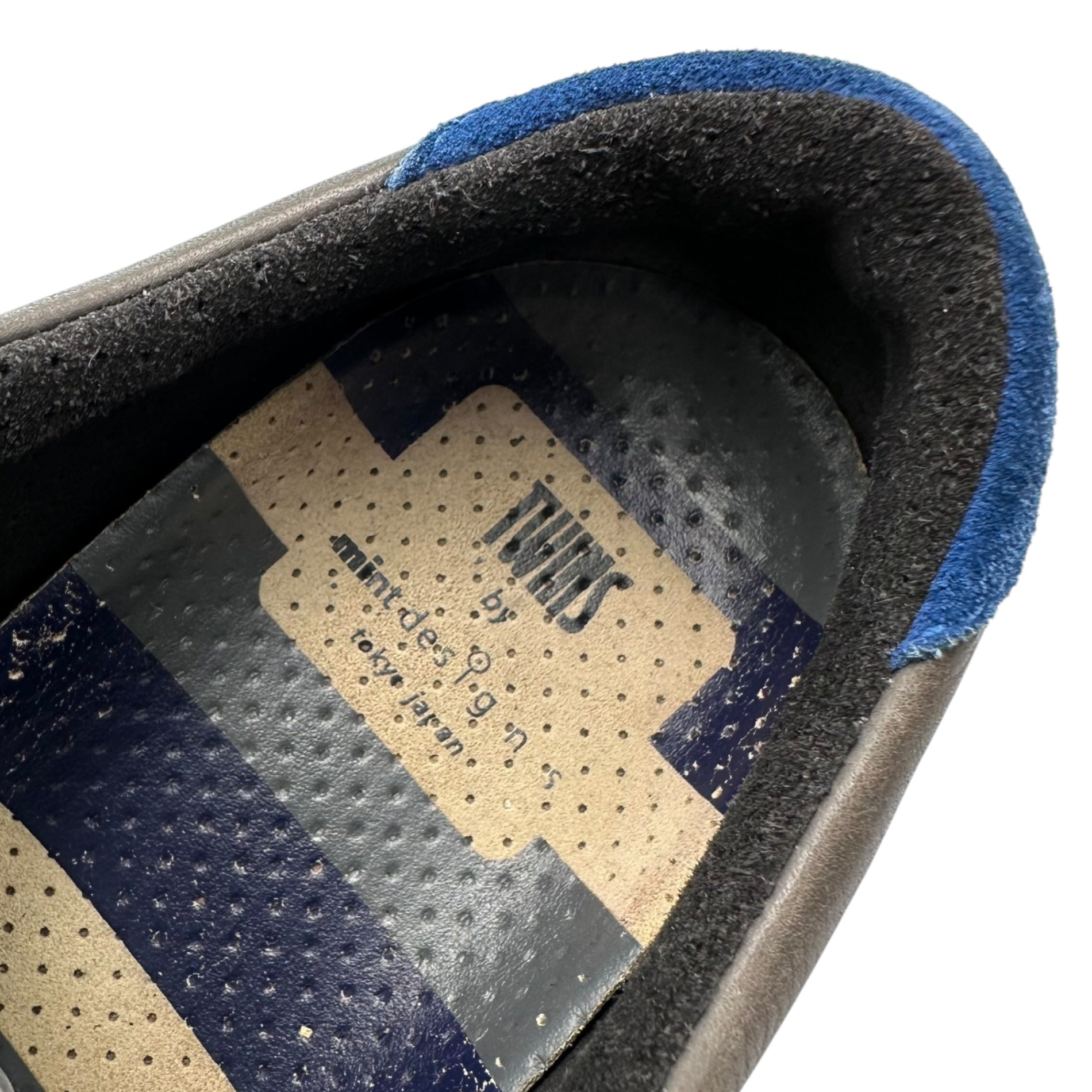 CAMPER TWINS by mintdesigns(カンペール ツインズ バイ ミントデザイン) Velcro Leather Sneakers ベルクロ レザー スニーカー 18803-001 43(27.5cm) グレー×ブルー
