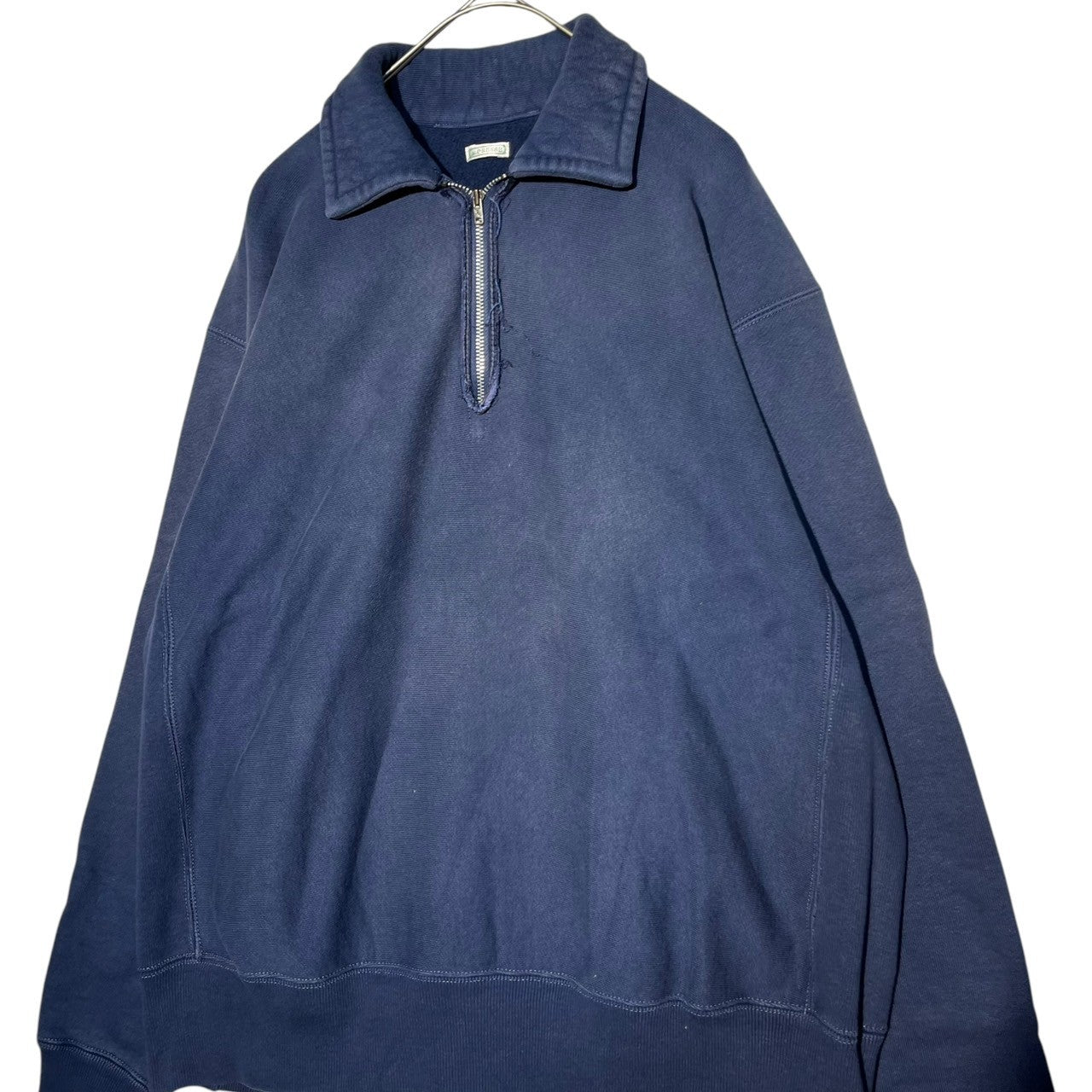 A.PRESSE(アプレッセ) 22FW Vintage Half Zip Sweatshirt ヴィンテージ ハーフ ジップ スウェット シャツ 22AAP-05-03M 2 ネイビー 完売品