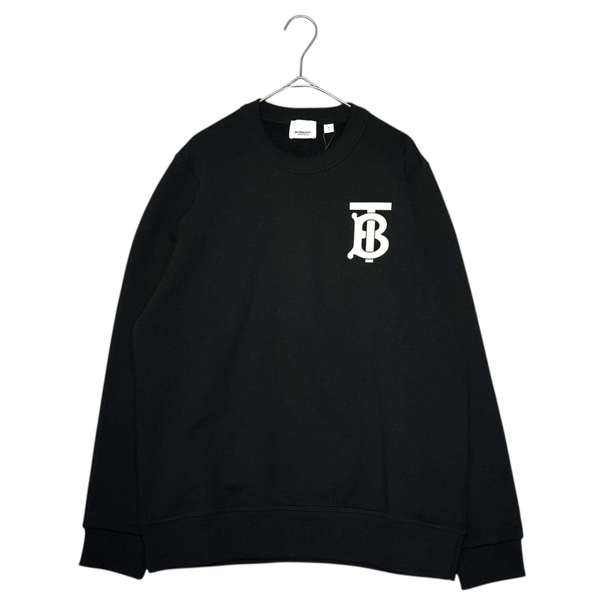現行 美品 バーバリー TBモノグラム スウェット XXS ロゴ ワッペン 茶 BURBERRY(バーバリー) TB Logo Crewneck Sweatshirt ロゴ クルーネック