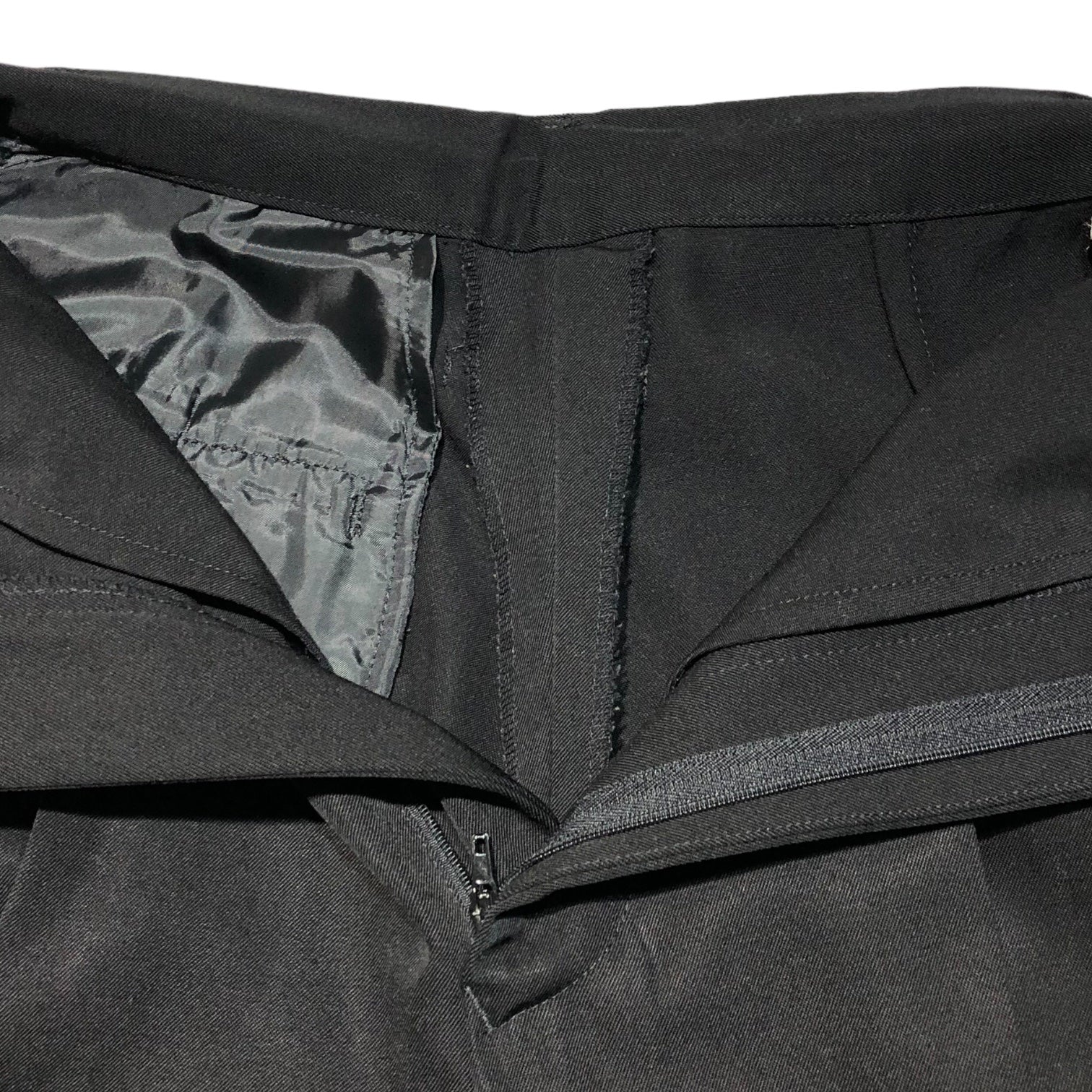 Jean Paul GAULTIER FEMME(ジャンポールゴルチエファム) 90's Big lapel design double jacket setup ビッグ ラペル デザイン ダブル ジャケット セットアップ 40(L程度) ブラック スーツ アーカイブ