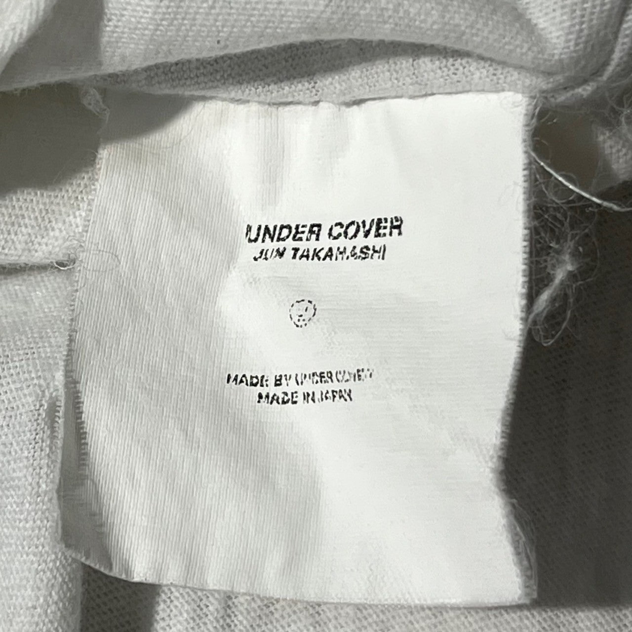 UNDERCOVERISM × COMME des GARCONS(アンダーカバーイズム×コムデギャルソン) 03SS 「SCAB」 GIZ CIRCLE T-SHIRT スキャブ ギズ サークル Tシャツ コラボ M ホワイト×ブラック 少数生産 稀少品