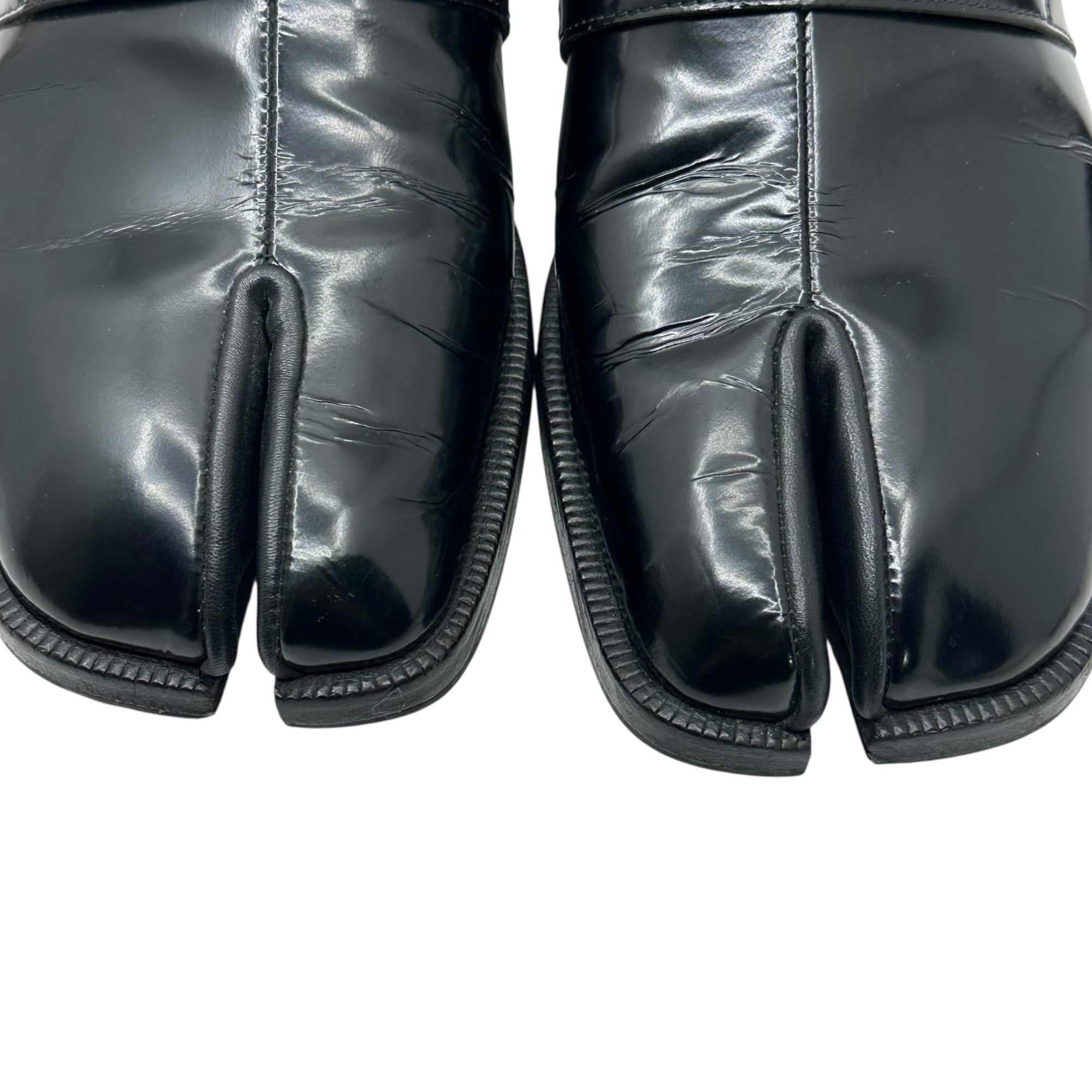 MAISON MARGIELA(メゾンマルジェラ) TABI Loafers - High-Shine Leather 足袋 ローファー 39(24.5~25.0cm程度) ブラック