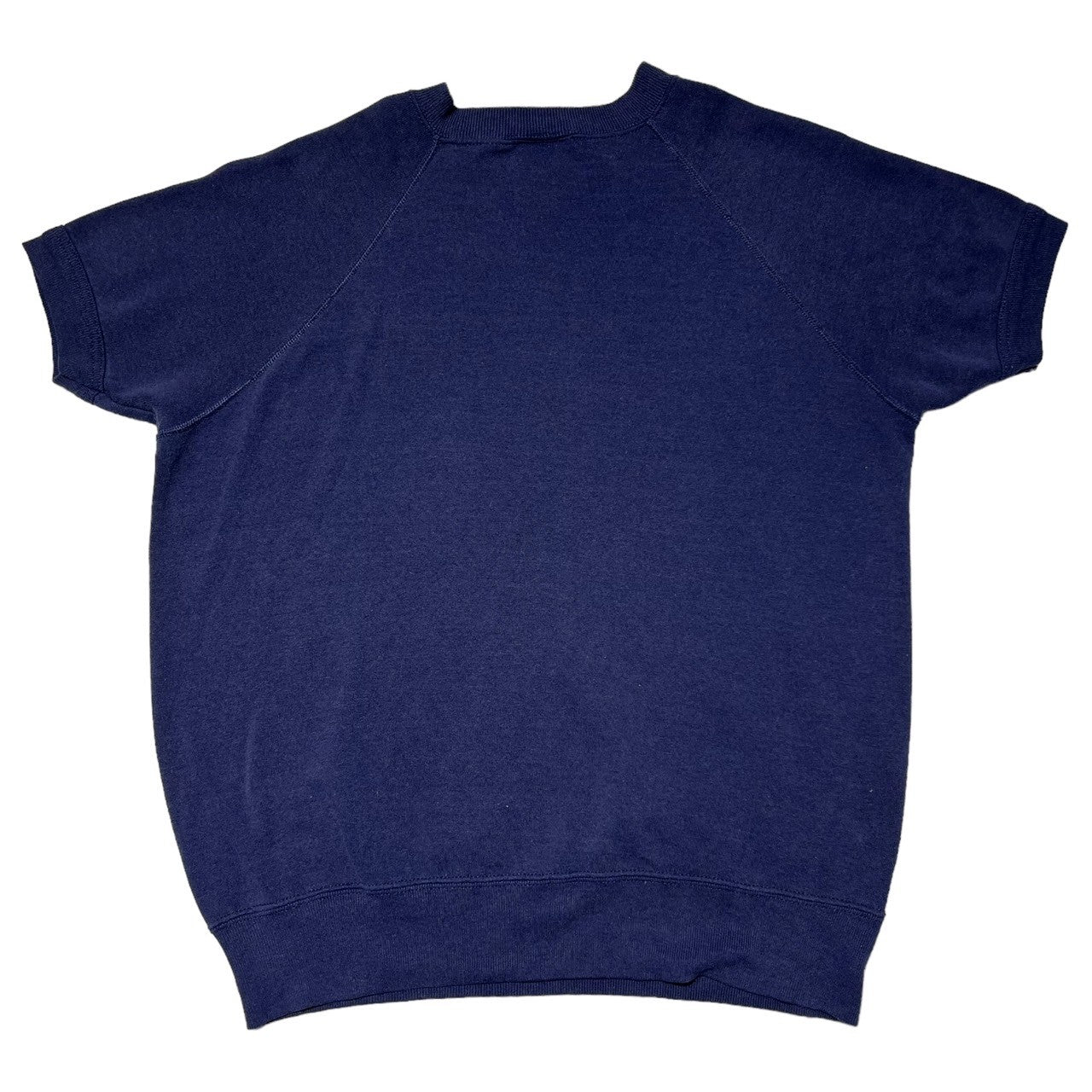 BASSETT WALKER(バセットウォーカー) 80's "United"Raglan S/S suede ラグラン 半袖 ヴィンテージ スウェット - ネイビー 80年代 ユナイテッド Tシャツ