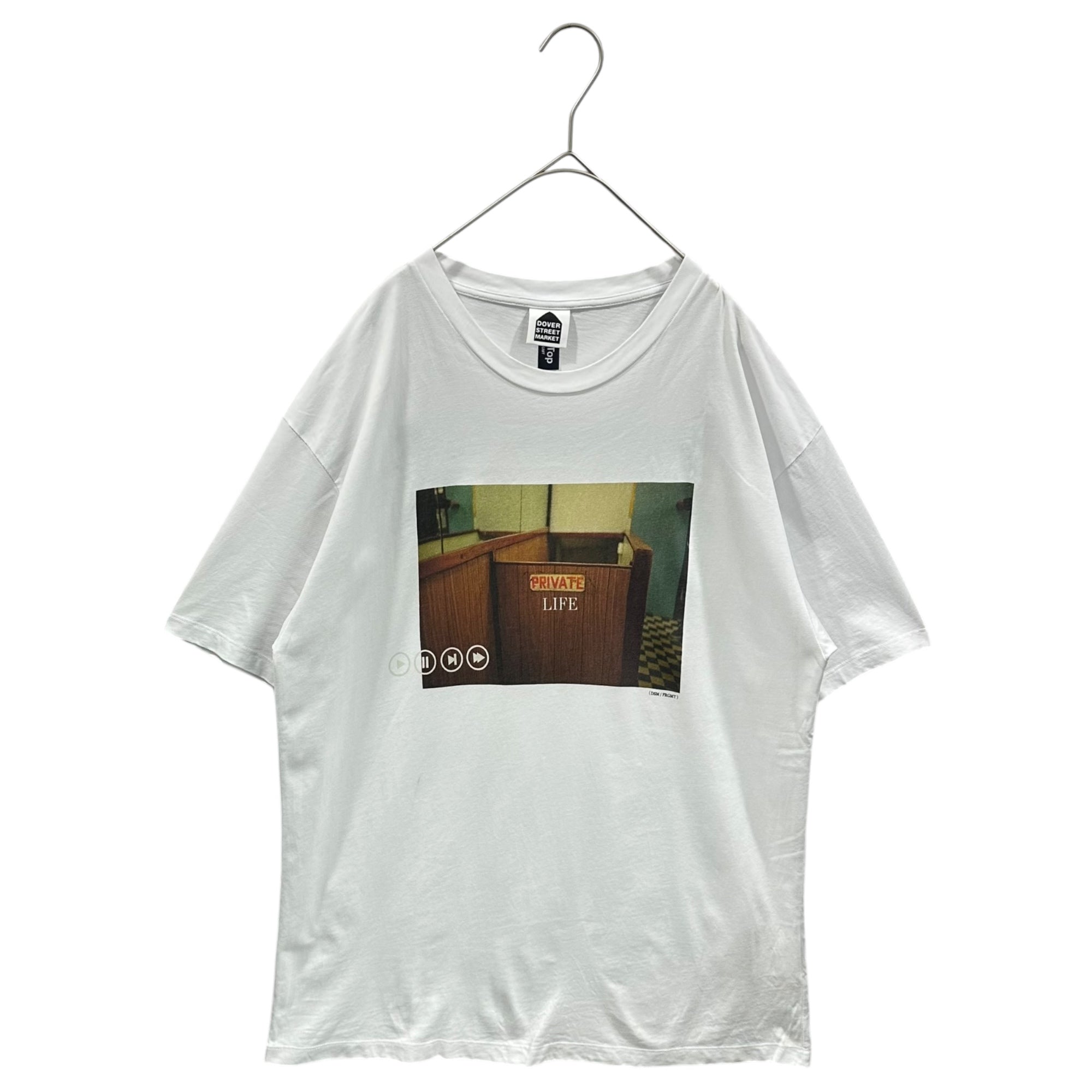 DOVER STREET MARKET×FRAGMENT DESIGN(ドーバーストリートマーケット×フラグメントデザイン) "TableTop" PRIVATE LIFE Tee プリント Tシャツ XL ホワイト