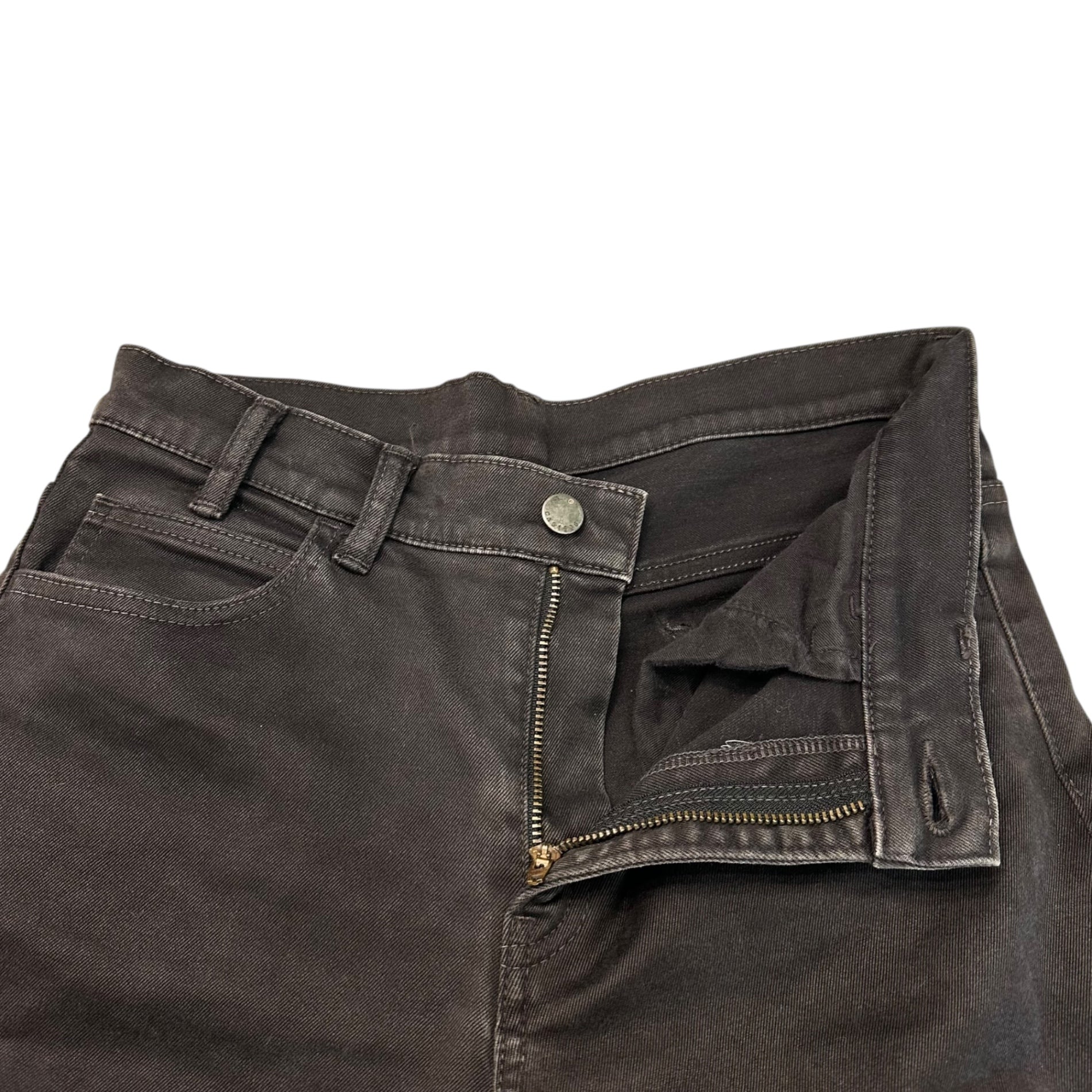 N.HOOLYWOOD(エヌハリウッド ミスターハリウッド) Thigh-Flap Black Skinny Denim Pants 太腿 フラップ ブラック スキニー デニム パンツ 726pieces M フェードブラック