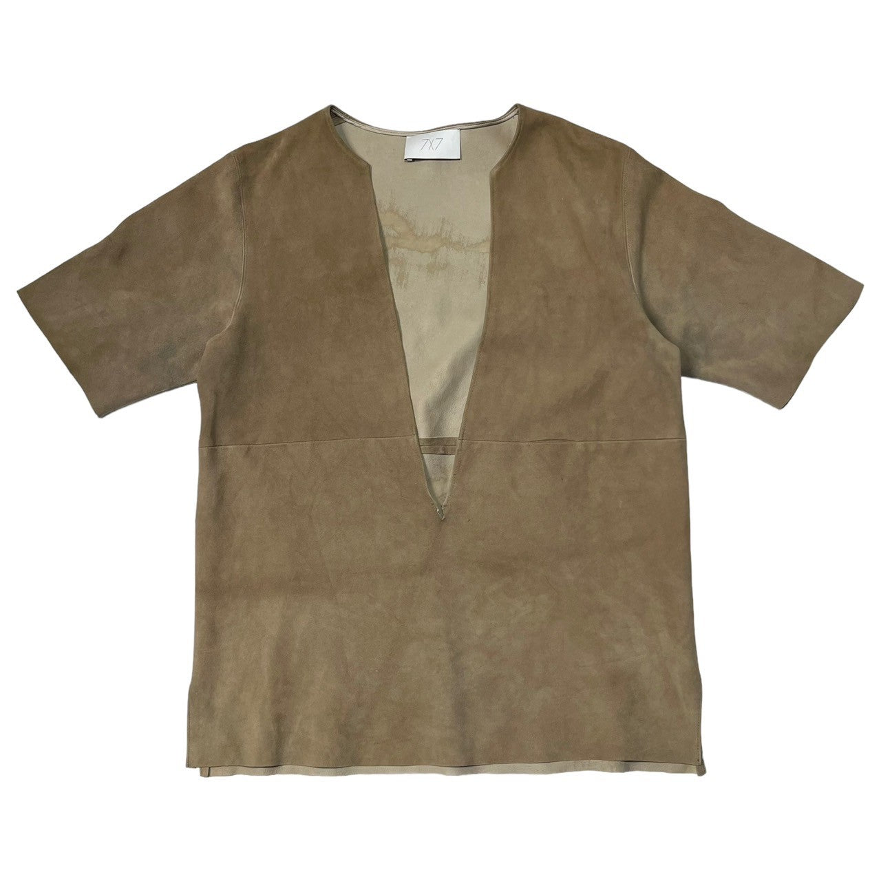 SEVEN BY SEVEN(セブンバイセブン) 16SS Vareuse type sheep skin pullover ヴァルーズタイプ シープスキン プルオーバー シャツ SS2016-7X7LTS SIZE S ベージュ