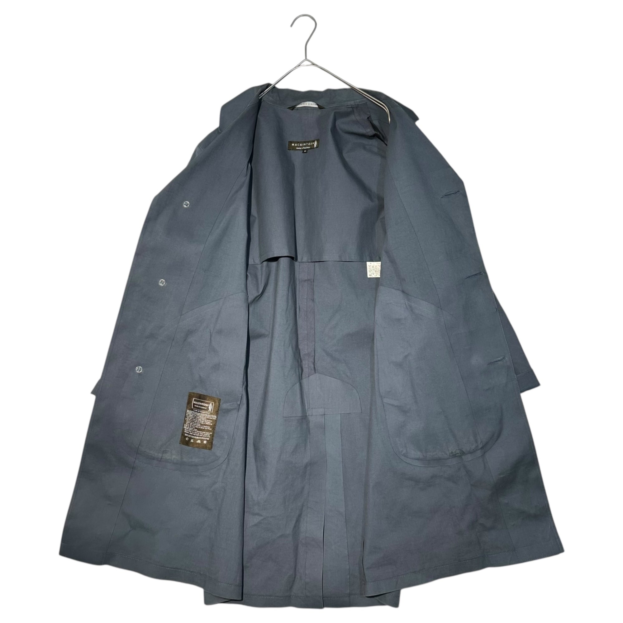 MACKINTOSH(マッキントッシュ) Rubberized stainless steel collar coat ゴム引き ステンカラー コート 36(S程度) グレー