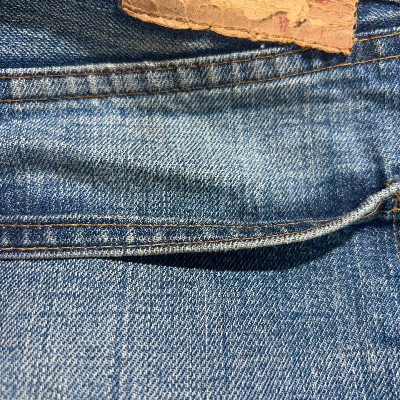 Levi's(リーバイス) 70’s 66前期 505 Vintage straight denim pant ヴィンテージ ストレート デニム パンツ 505-021 W40(実寸W37~38) インディゴ 75年7月製造 裏ボタン8 42TALON スモールe 70年代