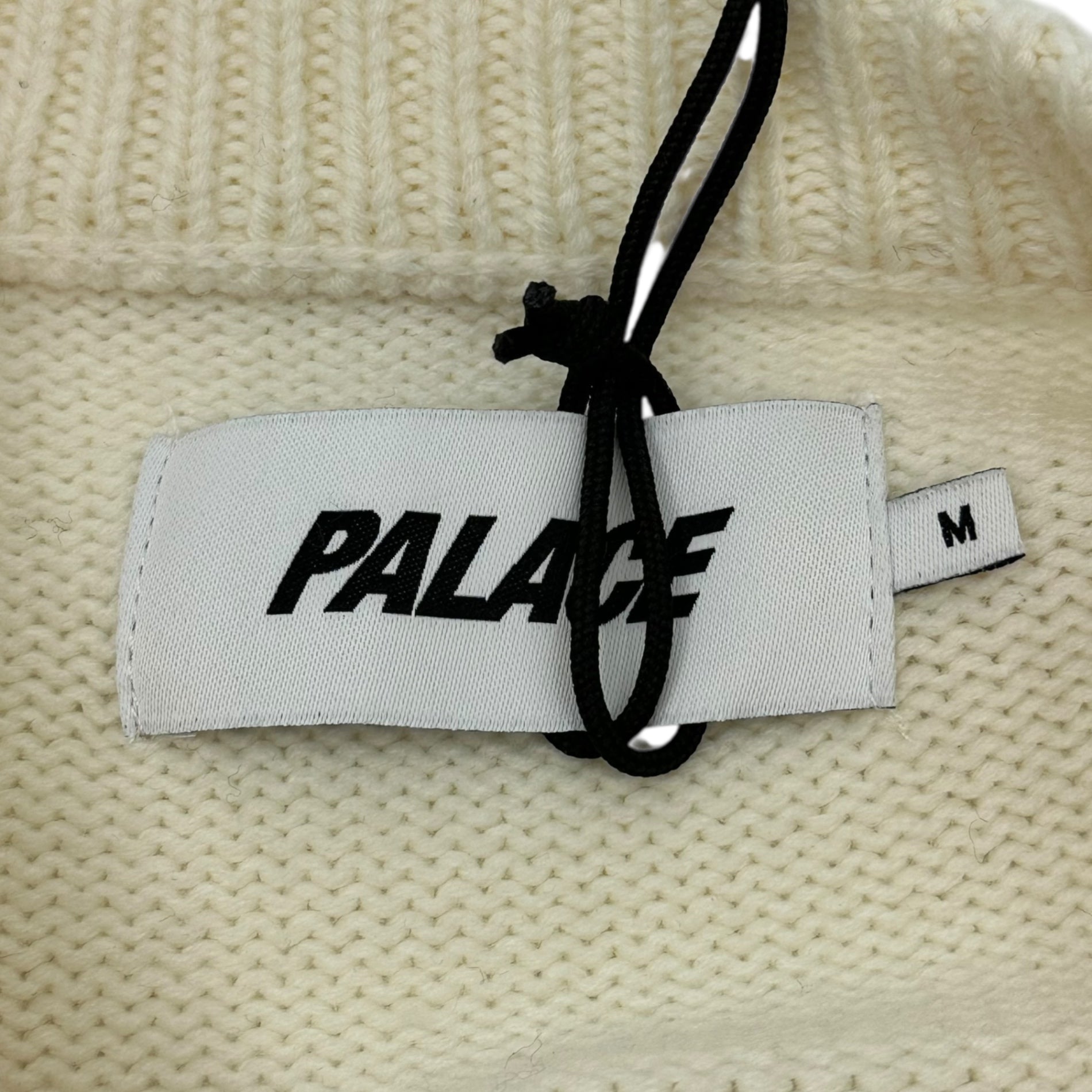 Palace(パレス) 23SS Temptation Knit 天使 ロゴ ニット M アイボリー