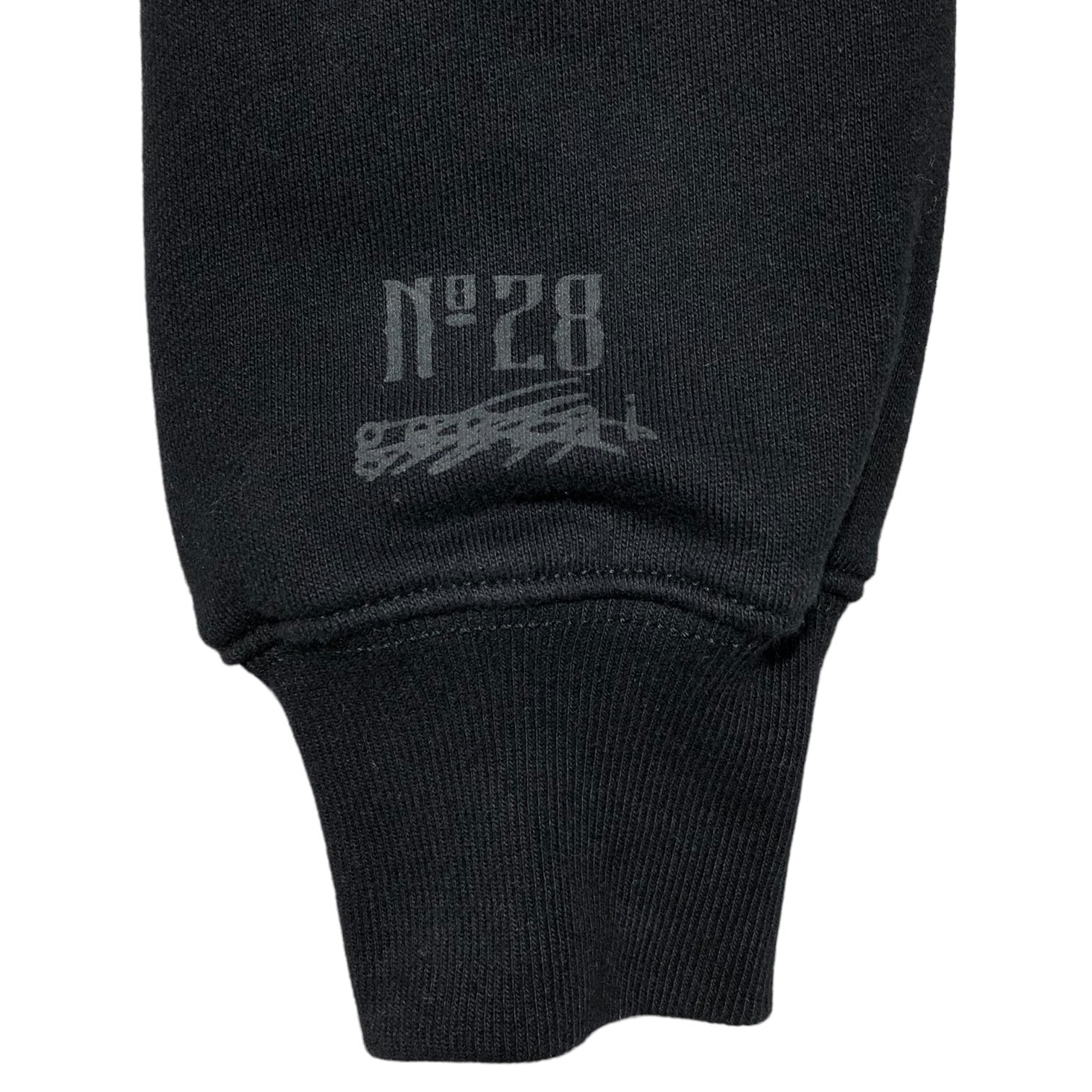 genzai(ゲンザイ) who28 genzai Zip Hoodie ワッペン ジップ パーカー XL ブラック 完売品 ハート ドクロ