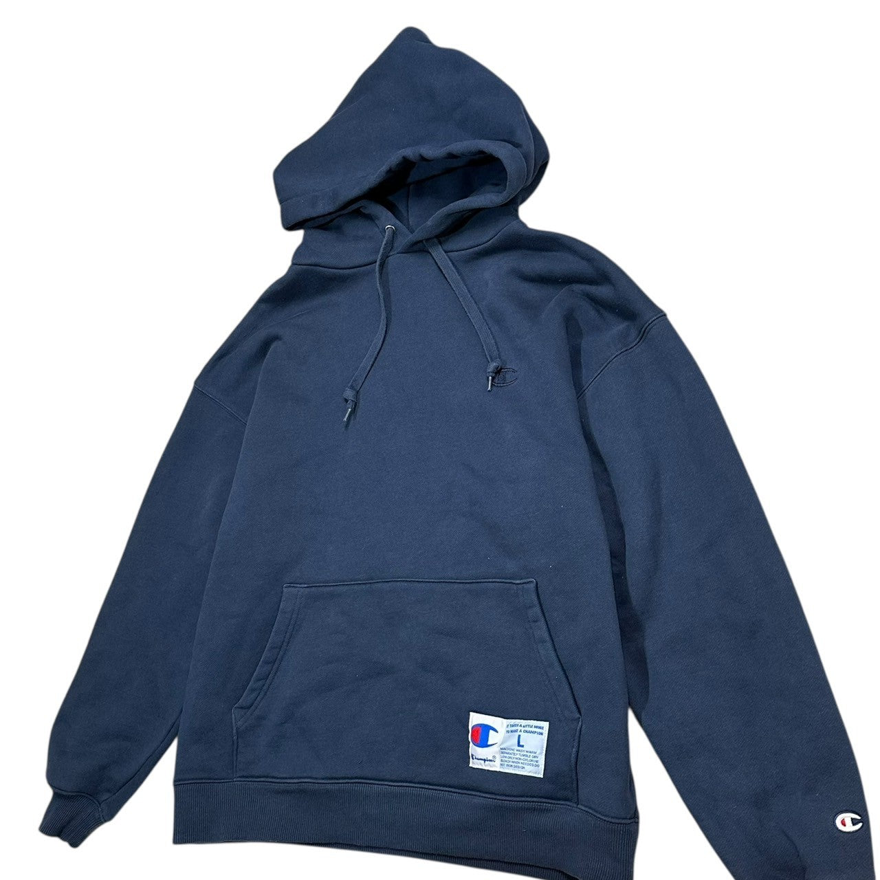 Champion(チャンピオン) SUPER FLEECE PULL OVER SWEAT HOODIE スーパーフリース プルオーバー スウェット パーカー C3-W127 L ネイビー 裏起毛