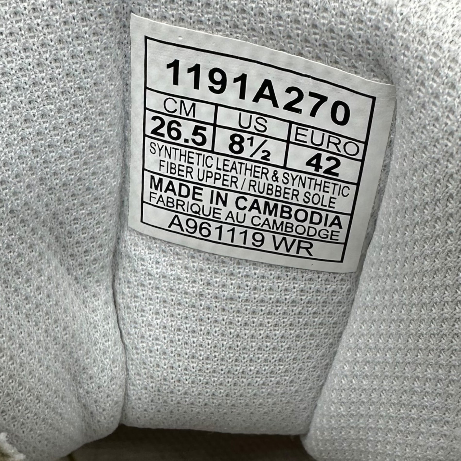 asics(アシックス) JAPAN L ジャパン エル 1191A270 26.5cm ホワイト×レッド ハイカット スニーカー シューズ