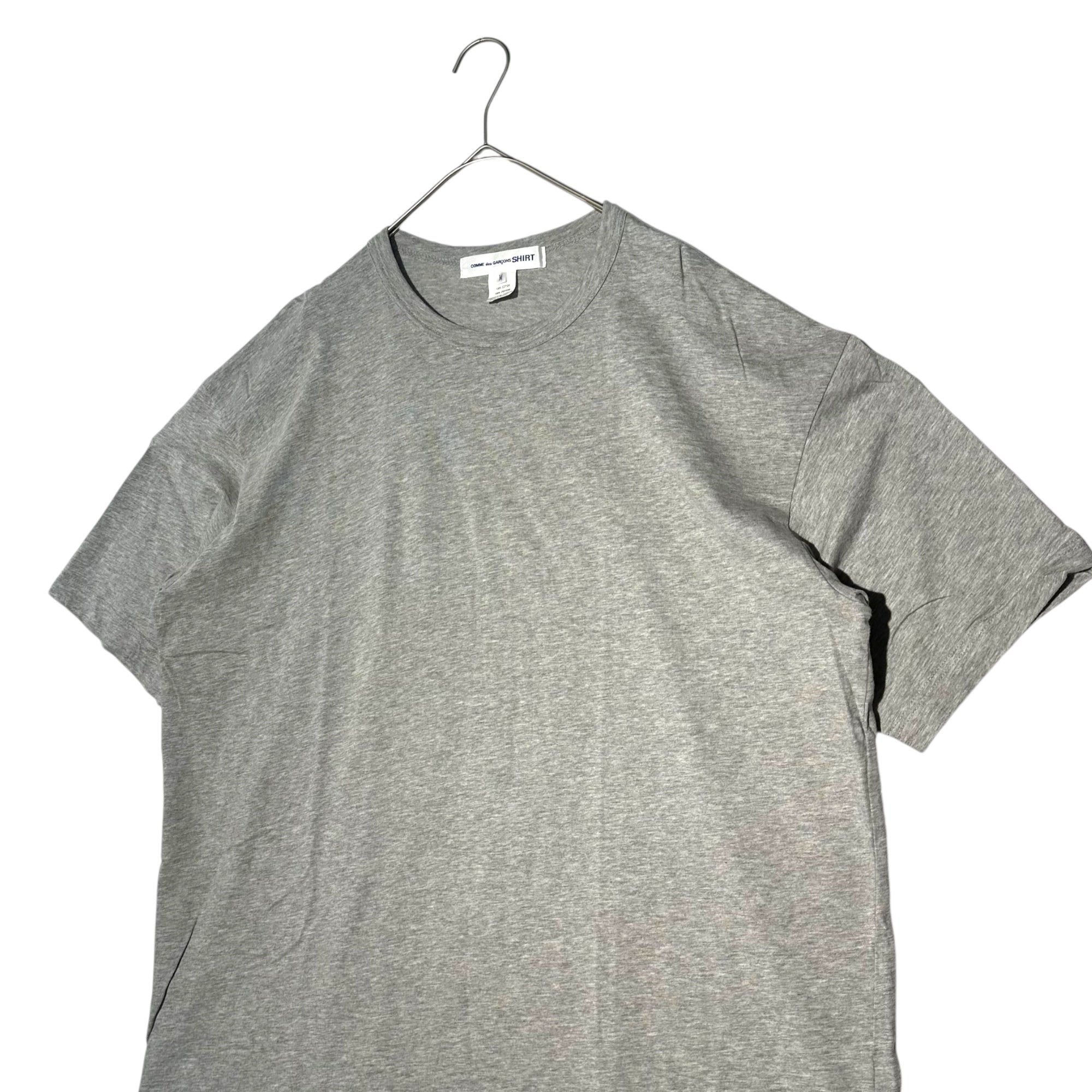COMME des GARCONS SHIRT(コムデギャルソンシャツ) Cotton Crew Neck S/S T-Shirt ロゴ コットン クルーネック S/S カットソー FM-T012 M ライトグレー