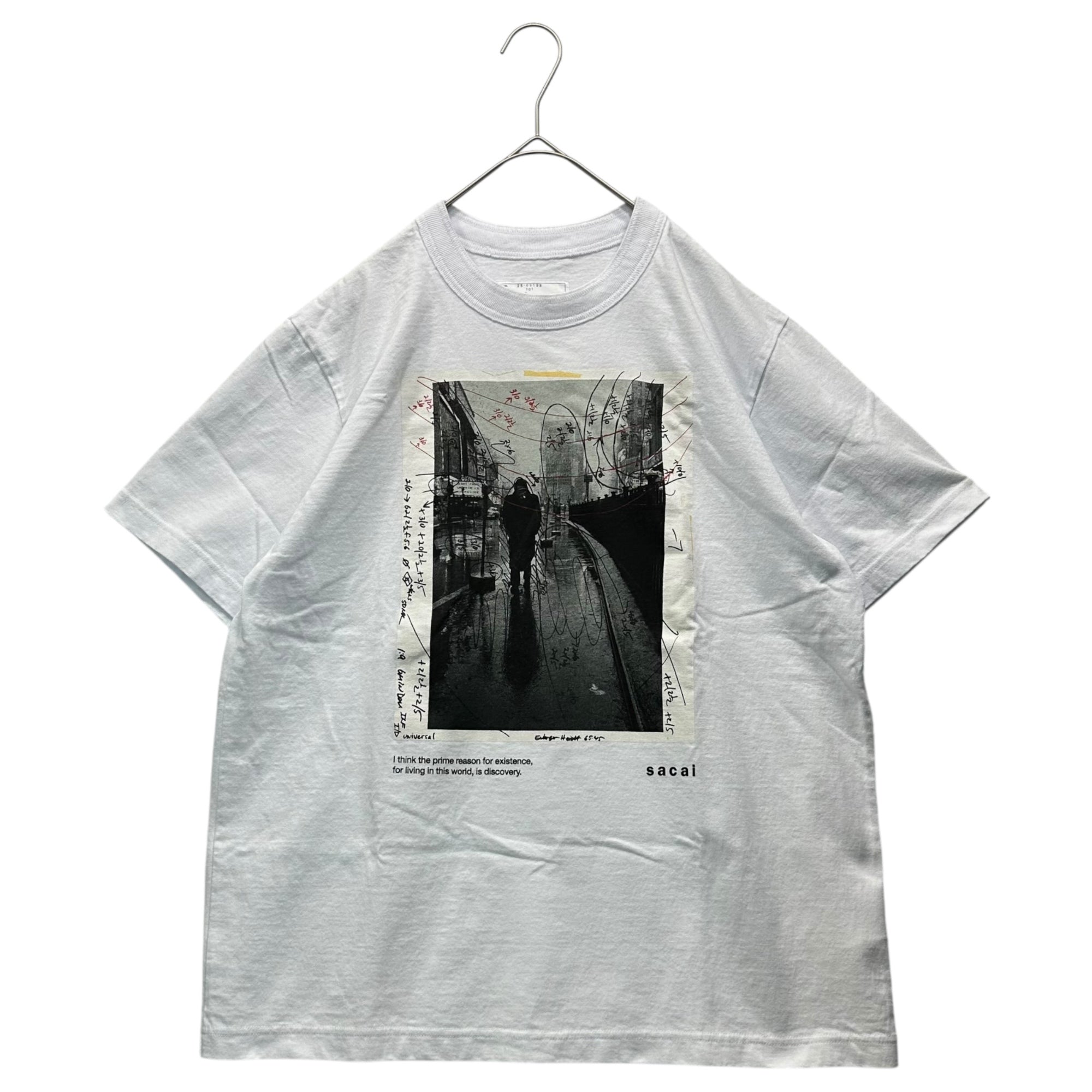 sacai(サカイ) 25SS James Dean Photo T-Shirt ジェームズディーン プリント Tシャツ 25-0919S 3(L程度) ホワイト×ブラック