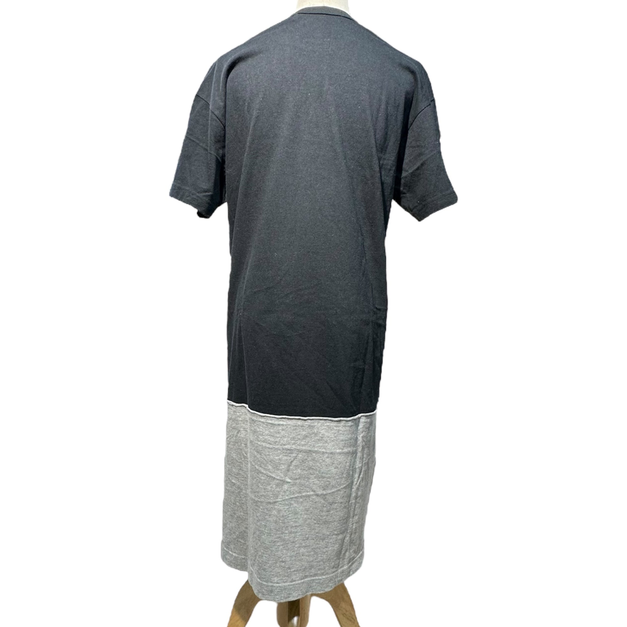 BLACK COMME des GARCONS(ブラックコムデギャルソン) 12SS Switch L/S Tee 切替 ロング 半袖 Tシャツ 1I-T208 M ブラック×グレー AD2011