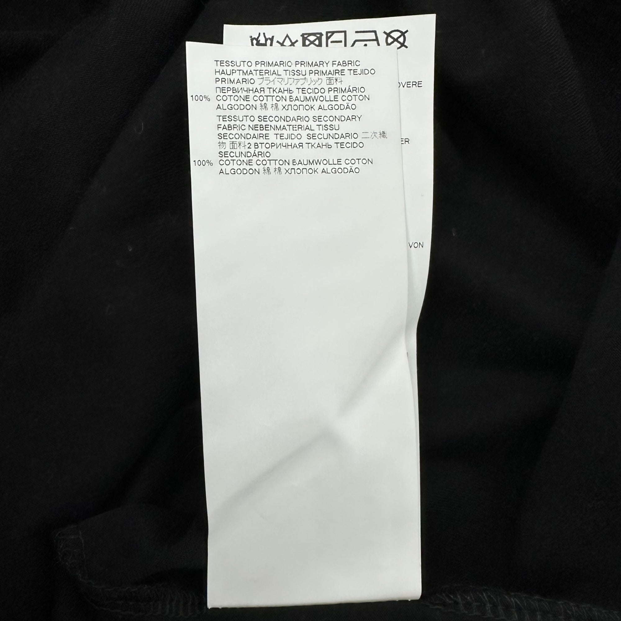 MAISON MARGIELA(メゾンマルジェラ) 20AW Inverted Logo Embroidery T-Shirt 逆さロゴ 刺繍 Tシャツ S30GC0701 48(M程度) ブラック