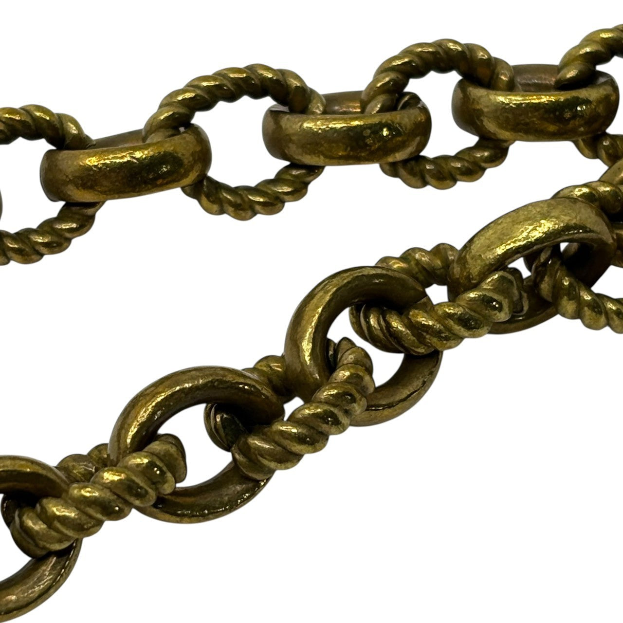 CALEE(キャリー) Brass Star Studs Wallet Chain ブラス スター スタッズ ウォレット チェーン ゴールド×ブラウン