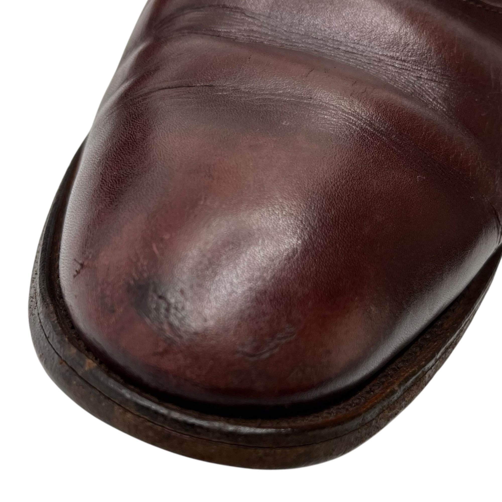 Tricker's(トリッカーズ) Lazy man レイジーマン サイド エラスティック スリッポン 075366 8-5(27cm程度) ブラウン レザー シューズ