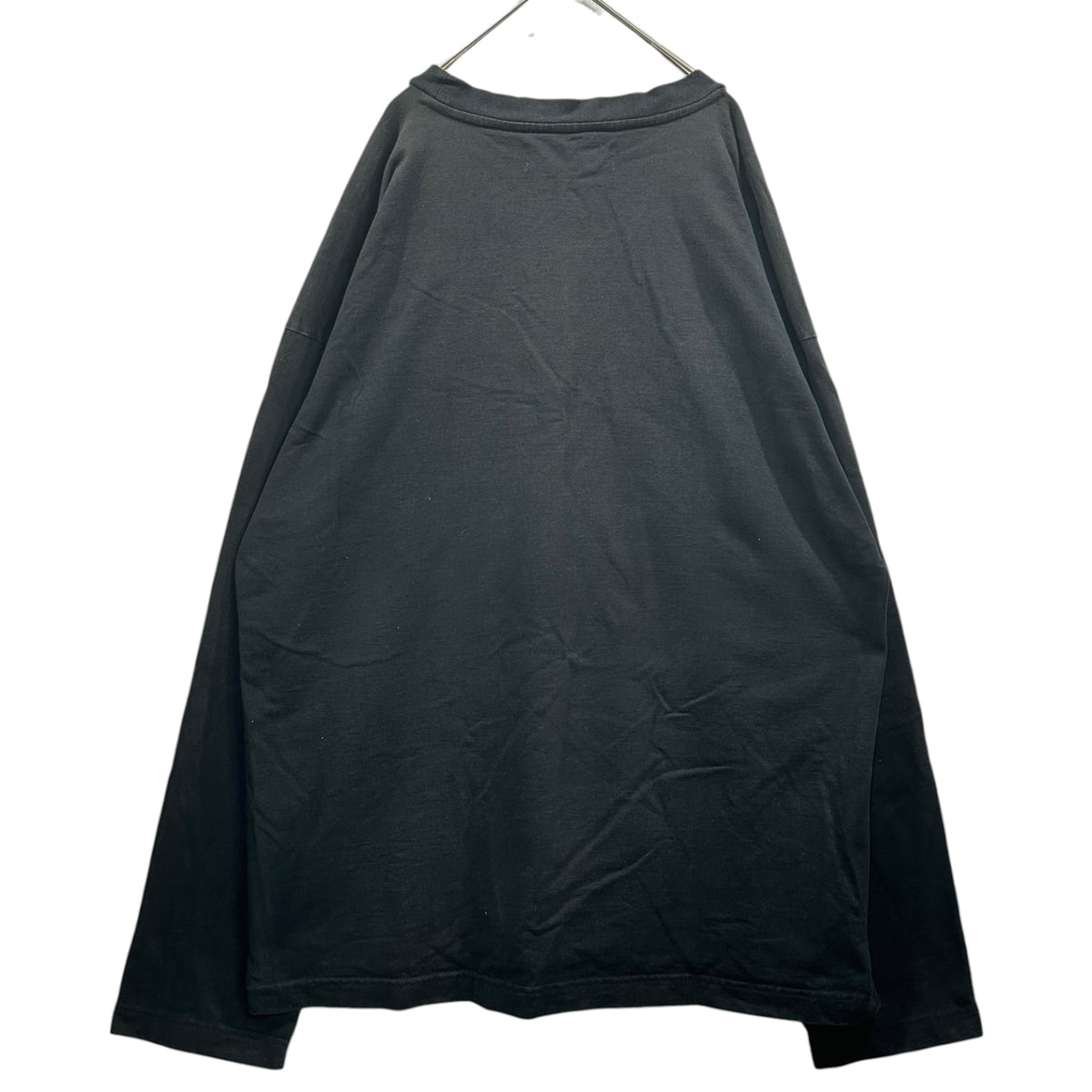 Maison MIHARA YASUHIRO(メゾンミハラヤスヒロ) 【in・stru(men-tal).】 Heavy Weight L/S T-shirt ヘヴィー ウェイト 長袖 Tシャツ I06LT502 50 ブラック