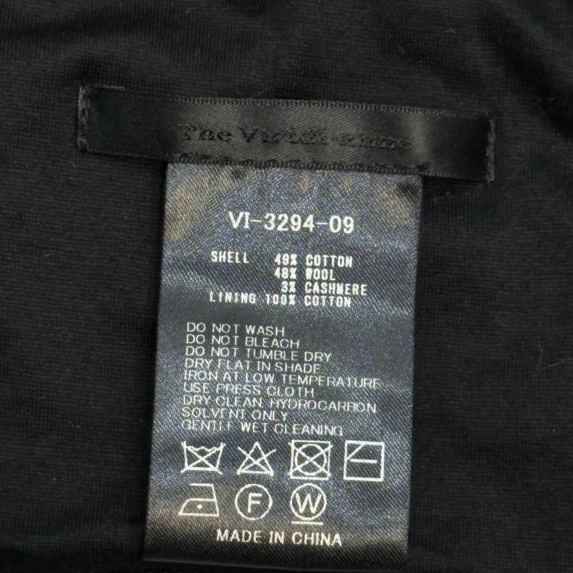 The Viridi-anne(ザヴィリディアン) 20AW Cotton-wool scarf コットン ウール マフラー VI-3294-09 ブラック