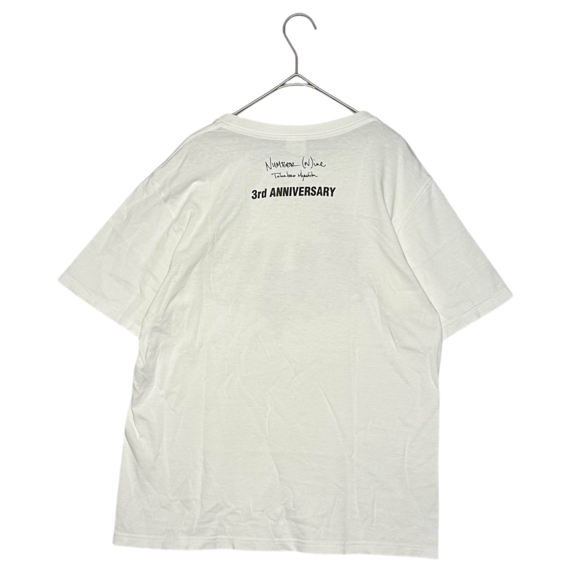 NUMBER (N)INE(ナンバーナイン) NEWYORK 3RD ANNIVERSARY PRINT TEE ニューヨーク 3周年 プリント Tシャツ 3(M) ホワイト