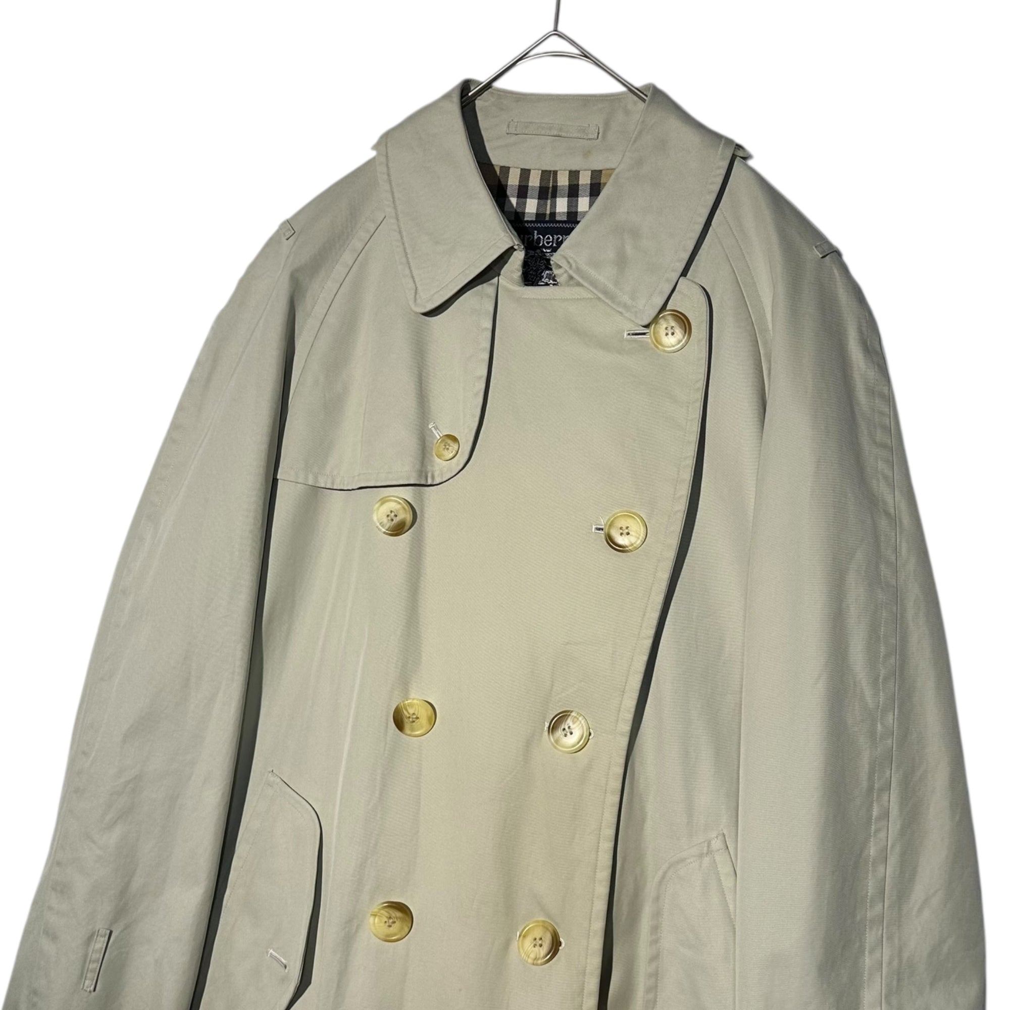 Burberrys(バーバリーズ) 90's Lined Nova Check Trench Coat ライニング ノバチェック トレンチ コート L程度 ベージュ 90年代