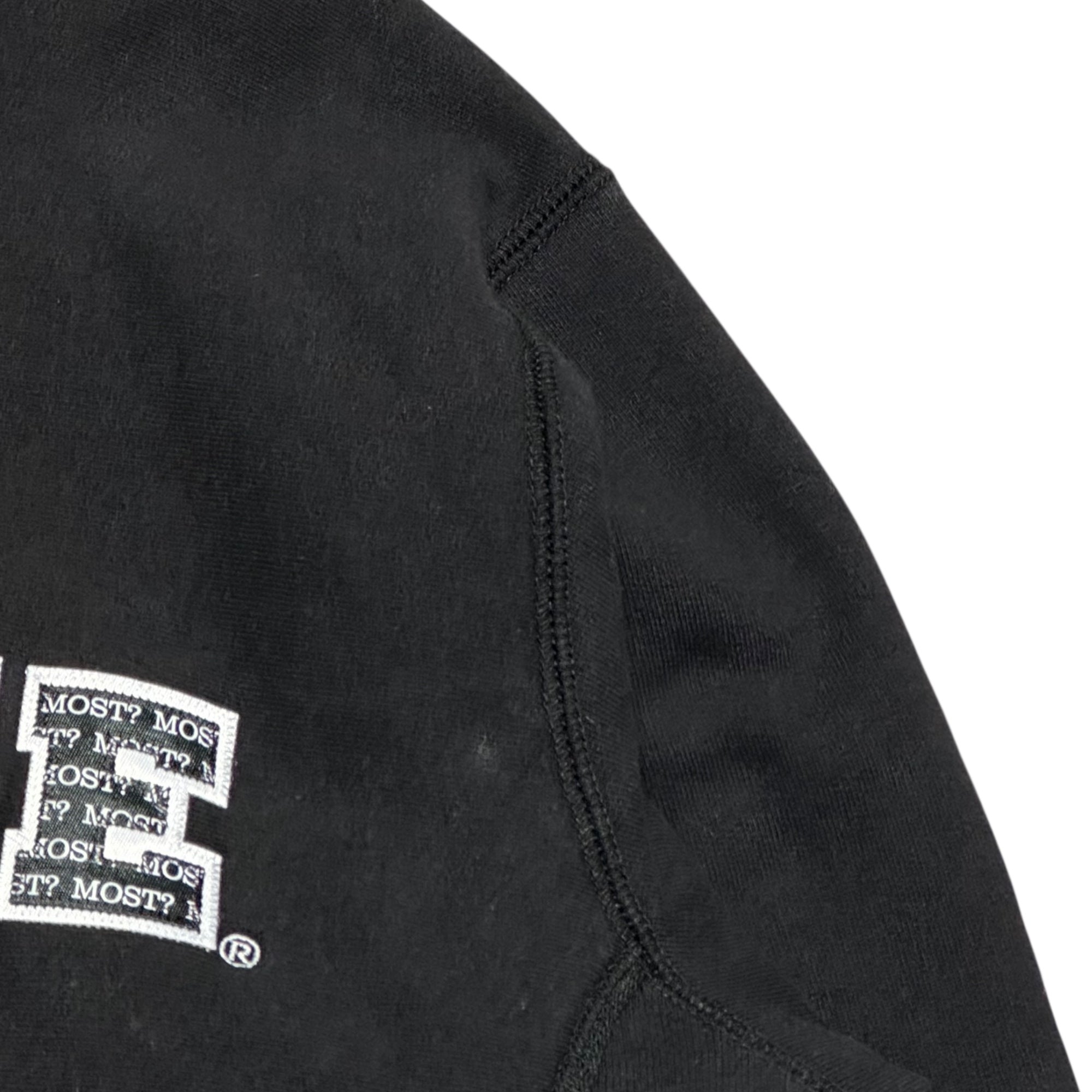 SUPREME(シュプリーム) 19AW The Most Hooded Sweatshirt ロゴ アップリケ プルオーバー パーカー L ブラック 19FW フーディ