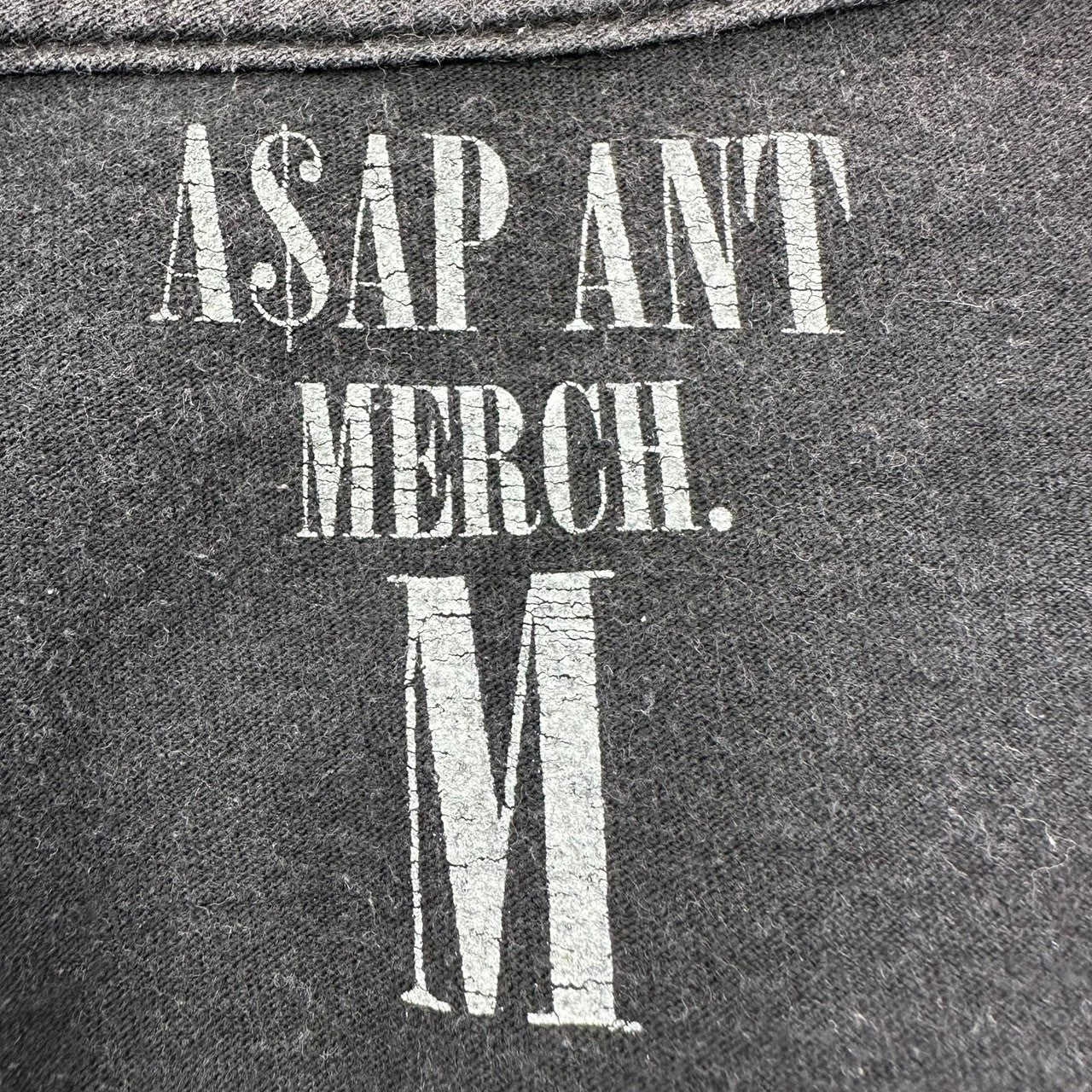 ASAP ANT(エイサップアント) 00's 93 YNRE TEE ナンバリング Tシャツ M ブラック ヒップホップ ラップ