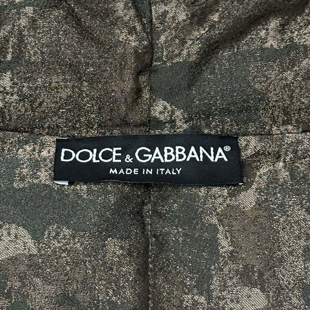 DOLCE&GABBANA(ドルチェ&ガッバーナドルガバ) Quilted Puffer Jacket - Camouflage キルティング パファー ジャケット - カモフラ G9ET1T G7DUN 44 カーキ 中綿 フーデッド