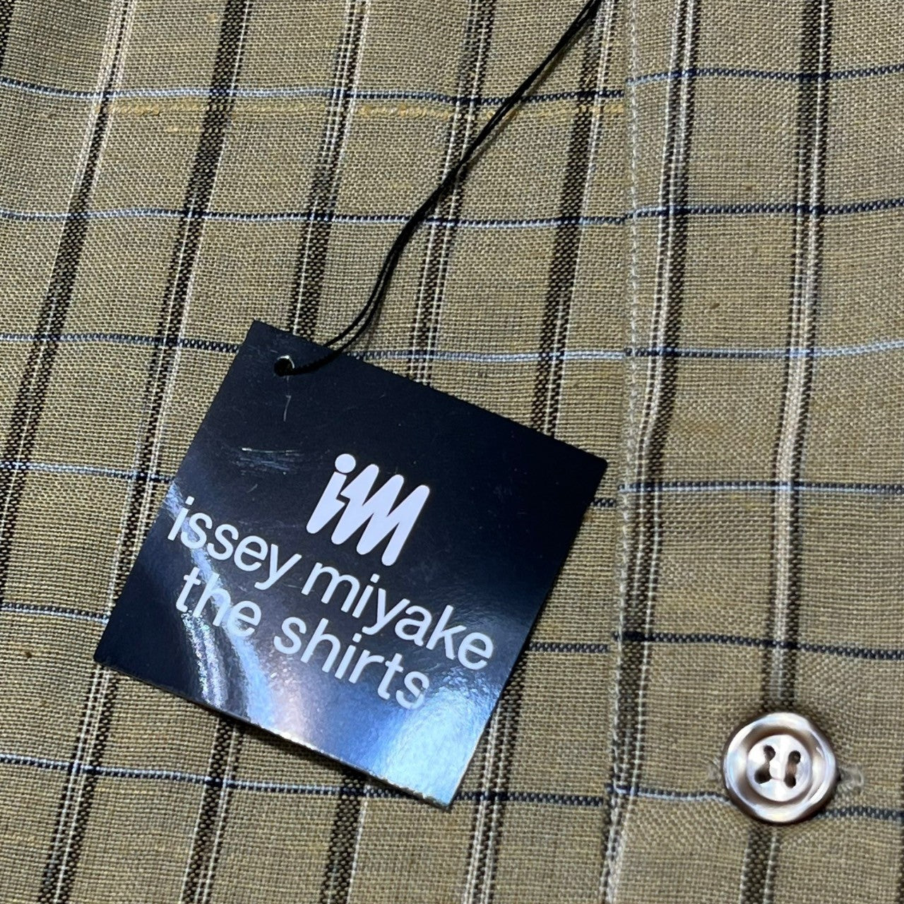 ISSEY MIYAKE(イッセイミヤケ) 80's ~ 90’s flap design check cock shirt フラップ デザイン チェック コック シャツ ハミルトン社製 I77001-A L イエロー 80年代 ~ 90年代 アーカイブ ヴィンテージ